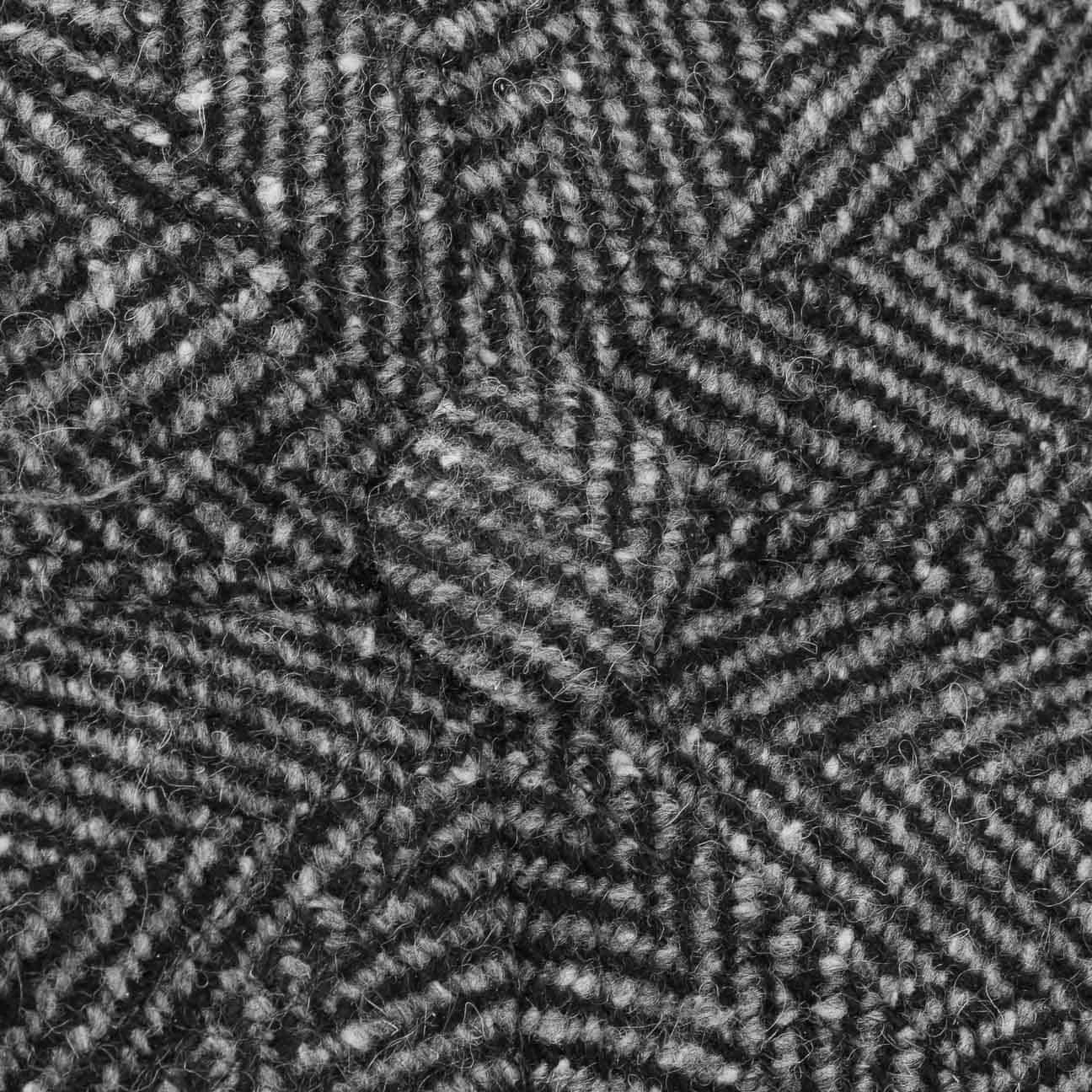 Lierys Flat Cap (1-St) Herringbone mit Schirm, Made in Italy