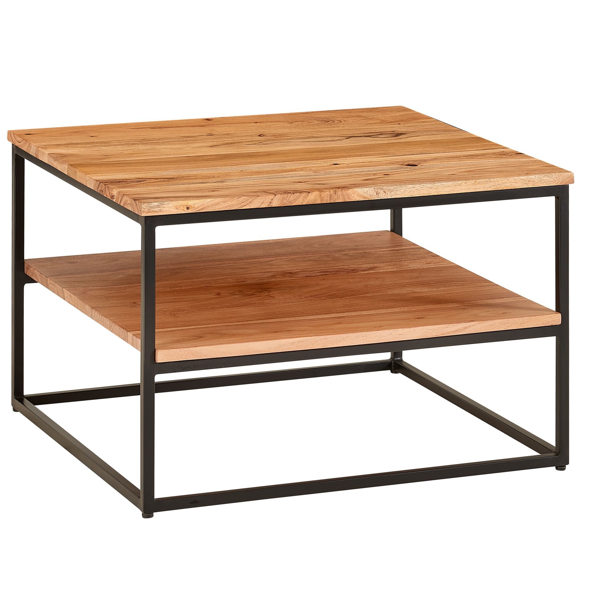 FINEBUY Couchtisch FB67607 (60x60x41 cm Akazie günstig online kaufen