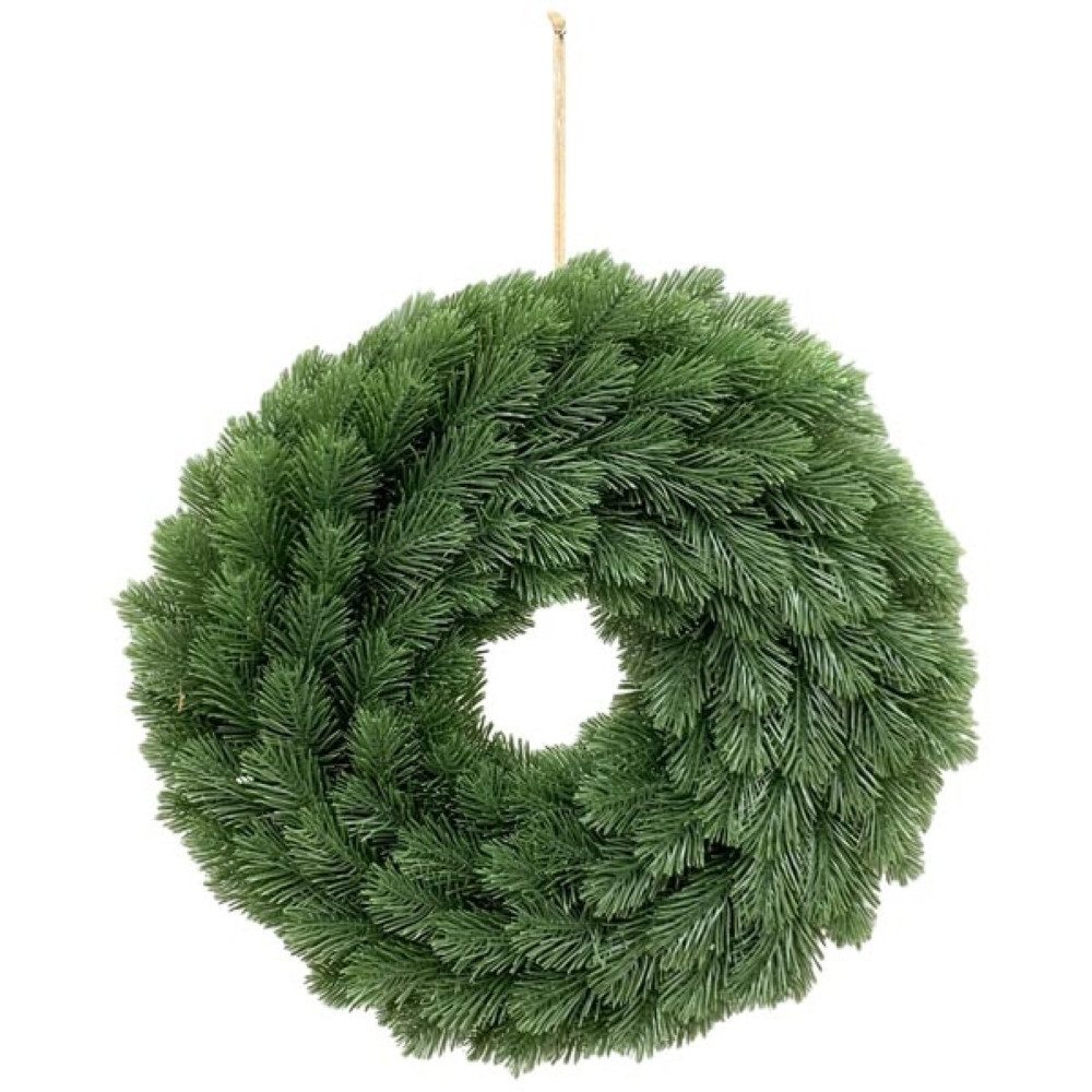 Exner GmbH Garten- & Wohnaccessoires Dekokranz Kranz Deko Hängekranz Weihnachten Tanne Grün 38 cm