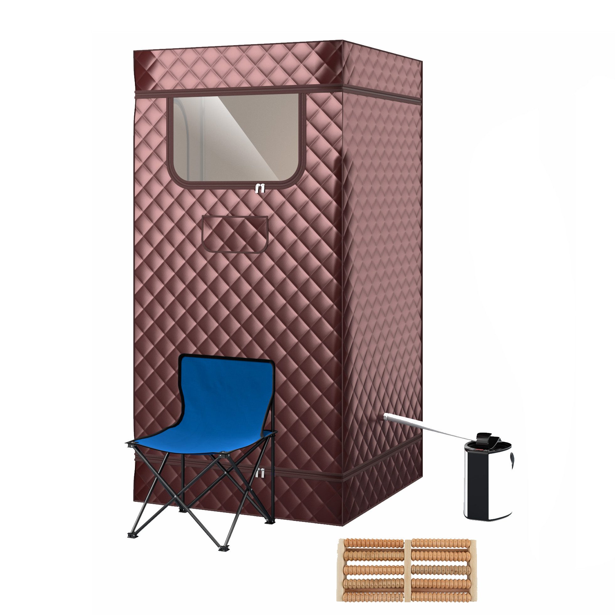 KOMFOTTEU Sauna, Dampfsauna tragbar mit Fernbedienung und Timer günstig online kaufen