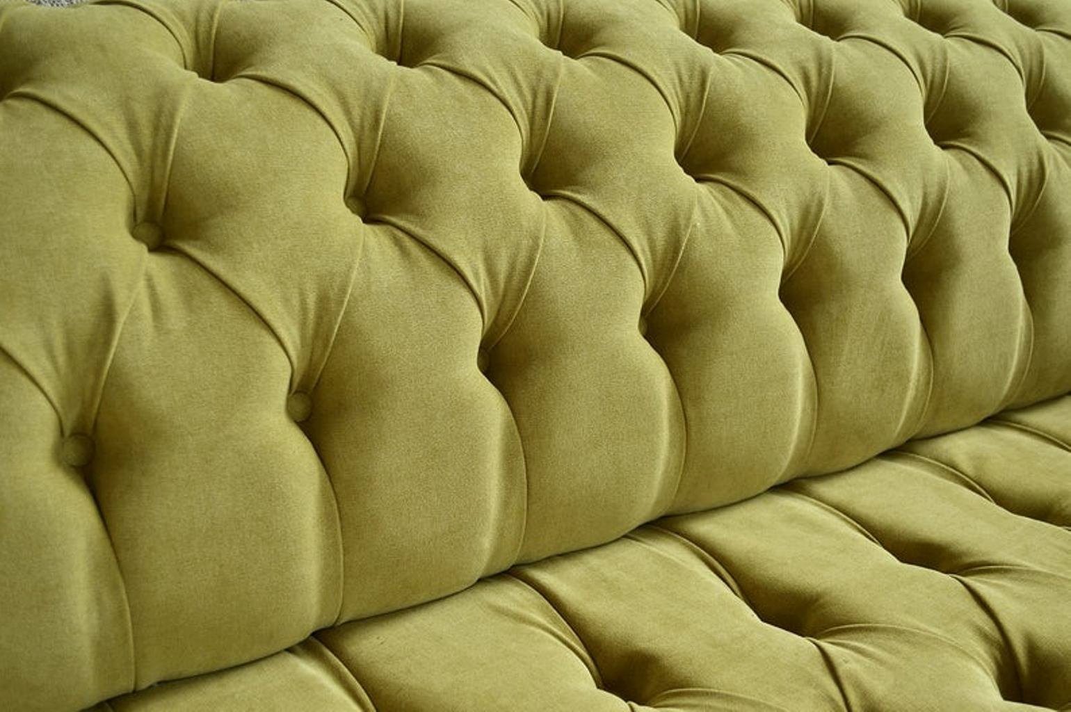 Couch Design Chesterfield Wohnzimmer JVmoebel Big Textil Chesterfield-Sofa,