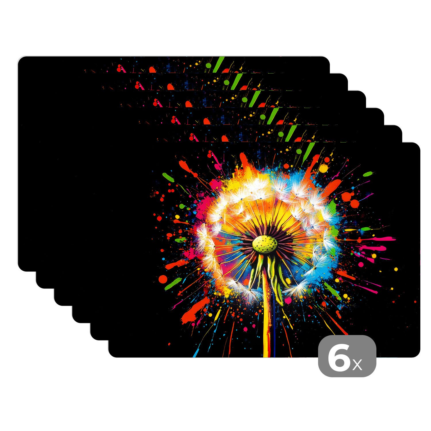 MuchoWow Platzset Löwenzahn - Graffiti - günstig online kaufen