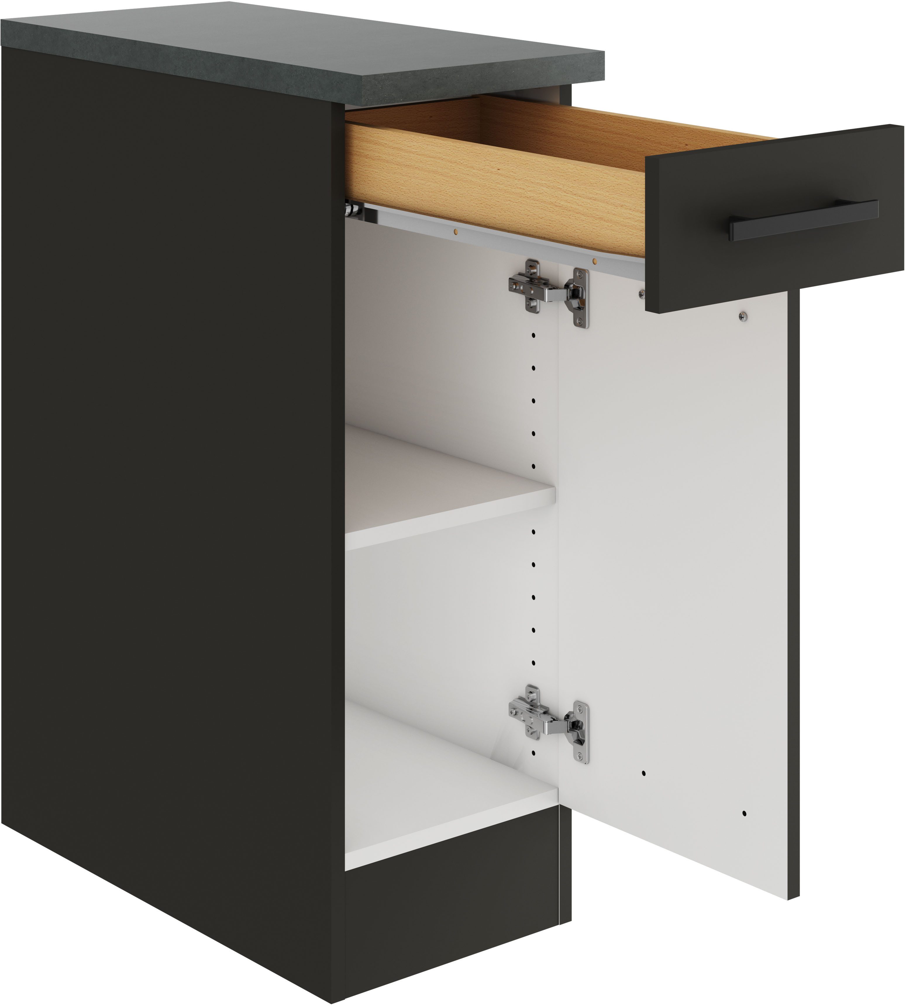 OPTIFIT Unterschrank Palma Breite 30 cm, mit 1 Tür und 1 Schubkasten