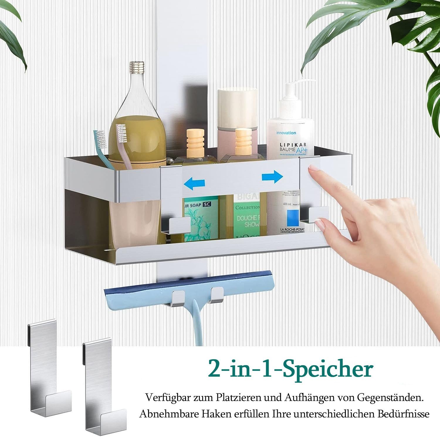 3er-Set Duschregale Ohne Bohren - Endlich Ordnung In Der Dusche!