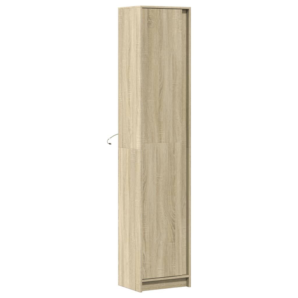 vidaXL Highboard Highboard mit LED-Beleuchtung Sonoma-Eiche günstig online kaufen