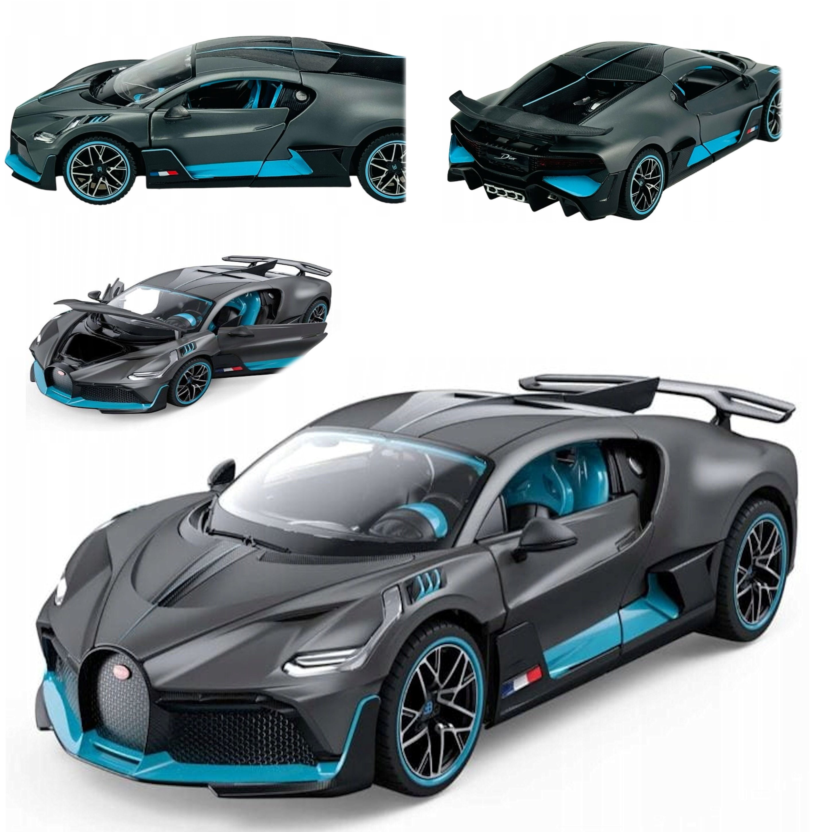 COIL Modellauto Metallautomodell, Miniaturauto, Sammlermodell, Maßstab 1:24, Metall (die-cast), Gummiräder, zu öffnende Türen und Motorhaube