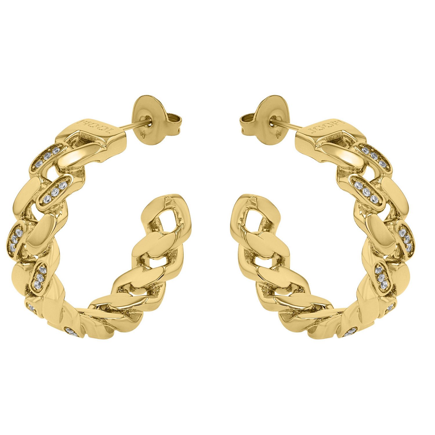 JOOP! Paar Creolen Schmuck, Geschenk, mit Zirkonia (synth)