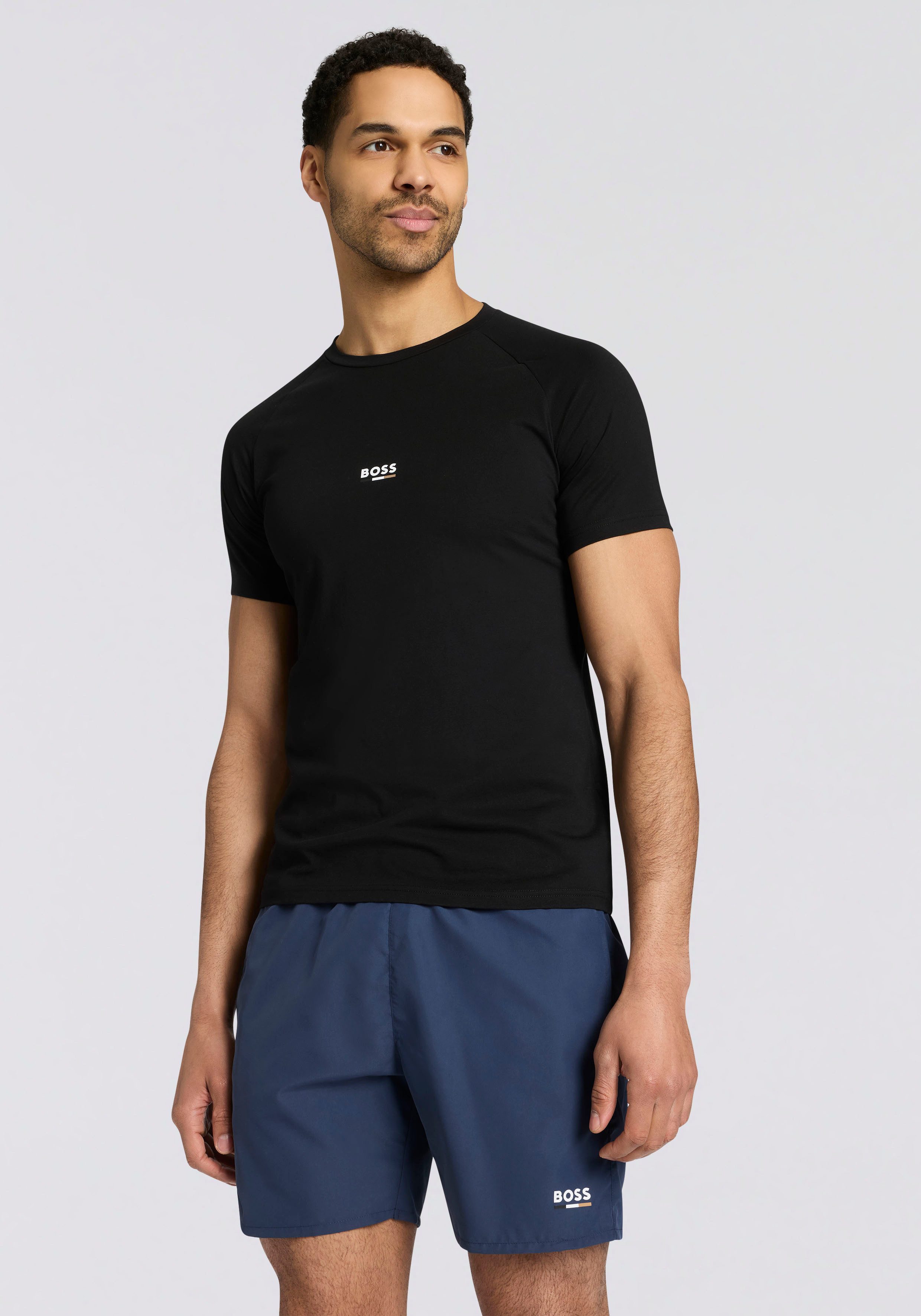 BOSS T-Shirt T-Shirt RN Slim Fit mit UV Schutz (SPF 50) günstig online kaufen