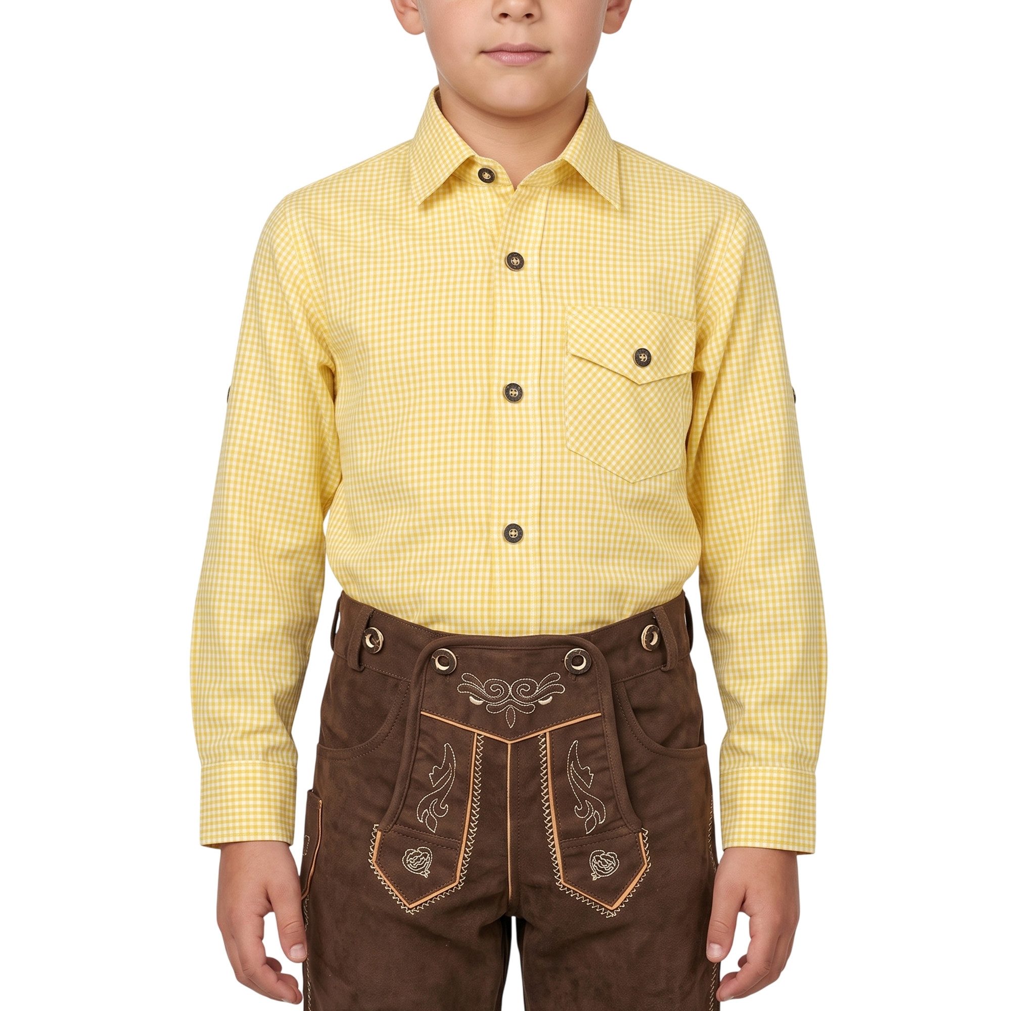 German Wear Trachtenhemd GW1224 Trachtenhemd für Trachtenlederhose