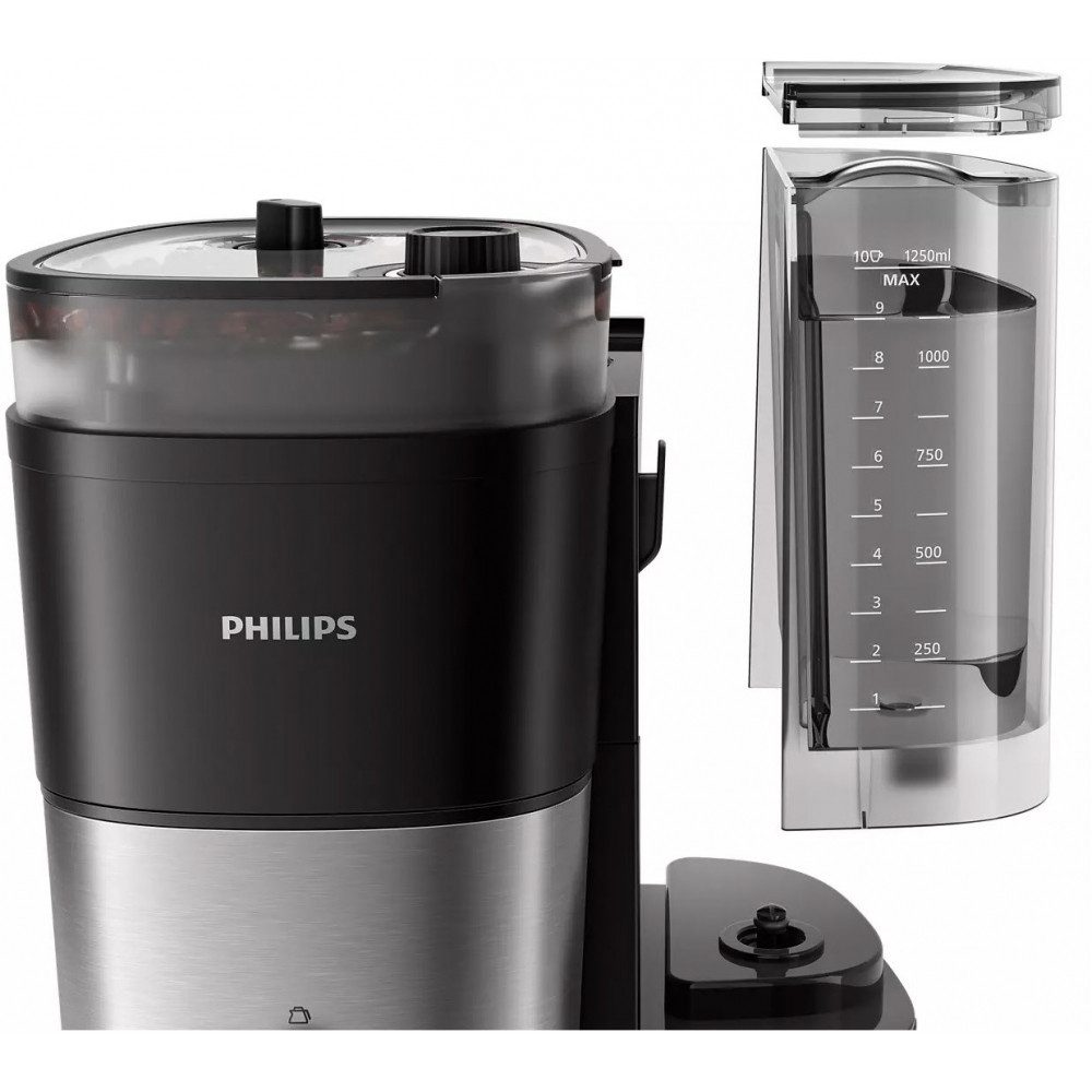 Philips Filterkaffeemaschine HD7900/01, Integrierte Kaffeemühle