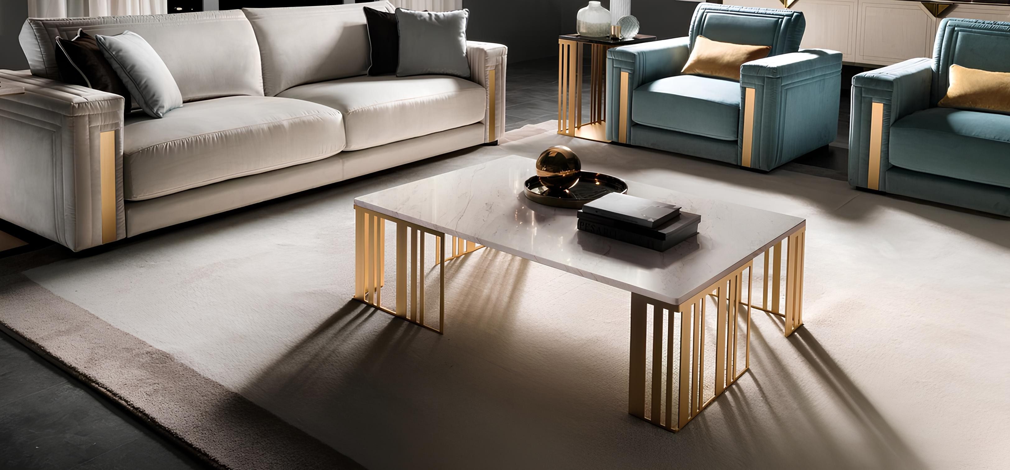 Xlmoebel Couchtisch Kaffeetisch Beistelltisch Wohnzimmertisch Sofa arredoclassic, Made in Europa