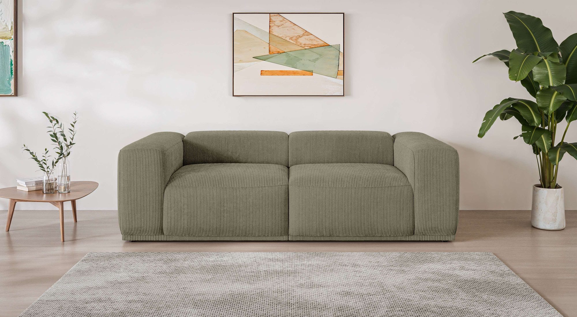 s.Oliver Big-Sofa EMMERIK Designersofa, 3-Sitzer mit Wellenfederung, B/T/H: 242/98/73 cm, hoher Sitzkomfort, gemütlich und modern, auch in Cord