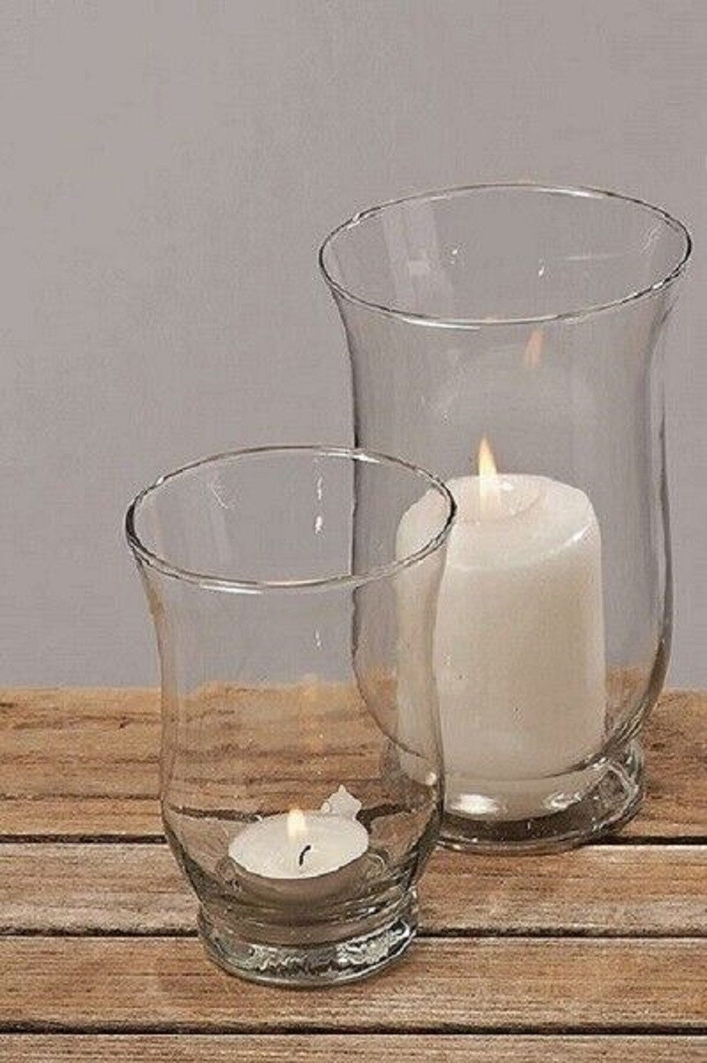 BOLTZE GRUPPE GmbH Windlicht Windlicht Glas H.11/15 cm 2er Set