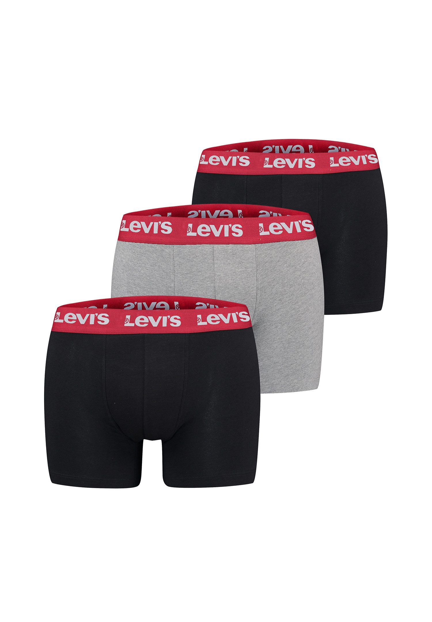 Levi's® Boxershorts LEVIS Men Repeat Logo Boxer 3P (Spar-Pack, 3-St., 3er-Pack)