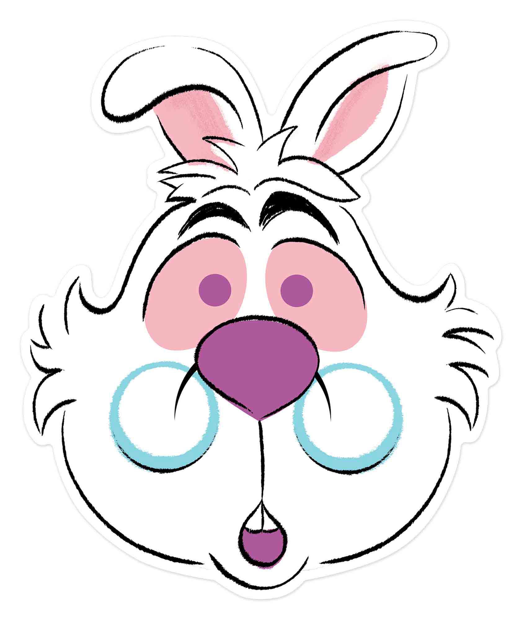 Verkleidungsmaske Disney - Masken - White Rabbit Maske