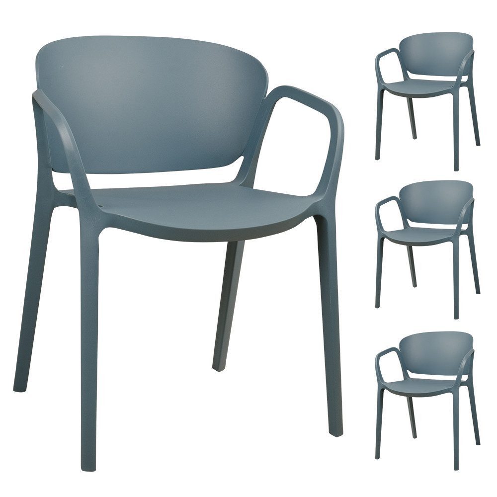 AVISSIMO Gartenstuhl Outdoor-Stuhl OS-0213 (4er Set)