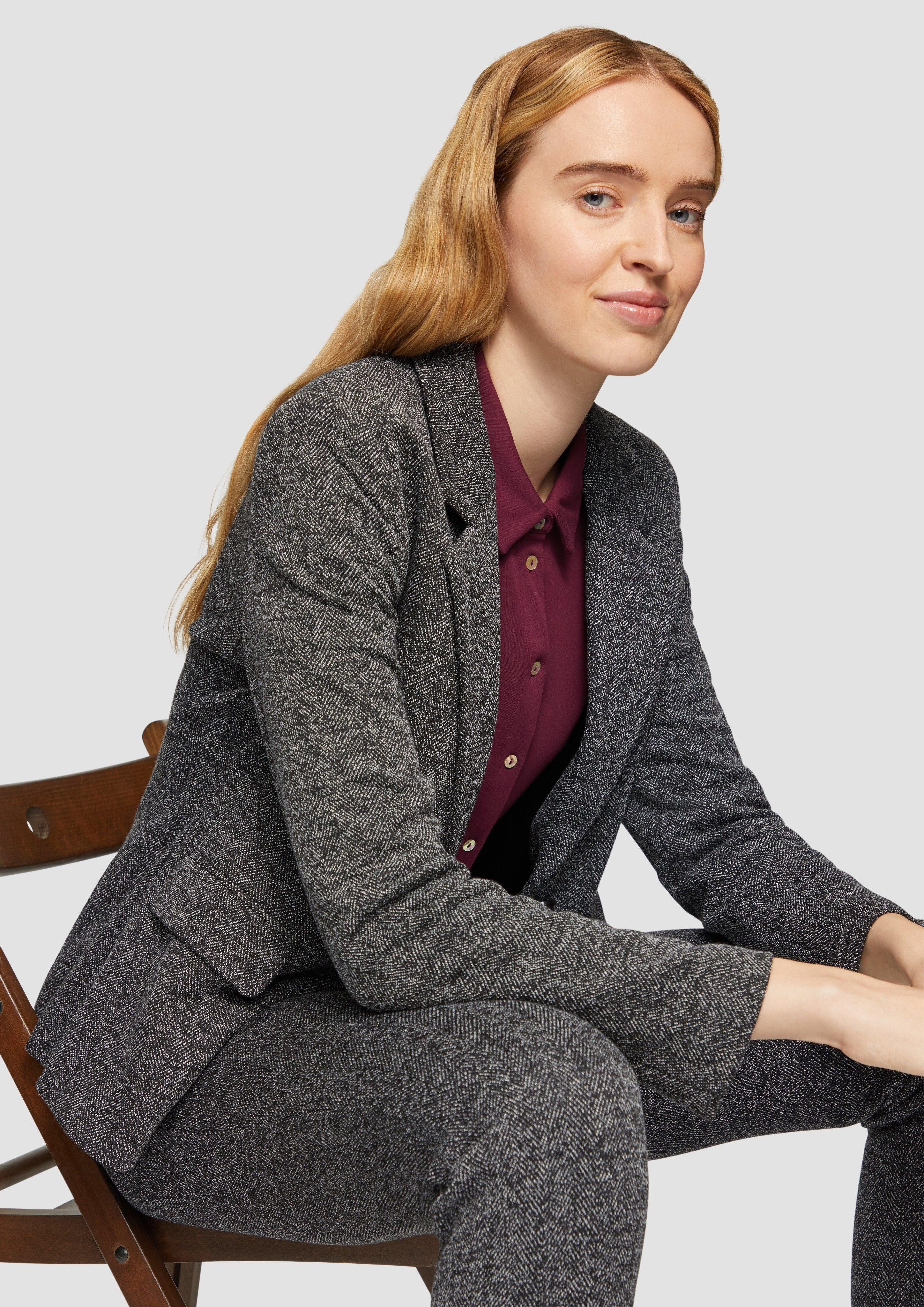 s.Oliver BLACK LABEL Jackenblazer Schmal geschnittener günstig online kaufen