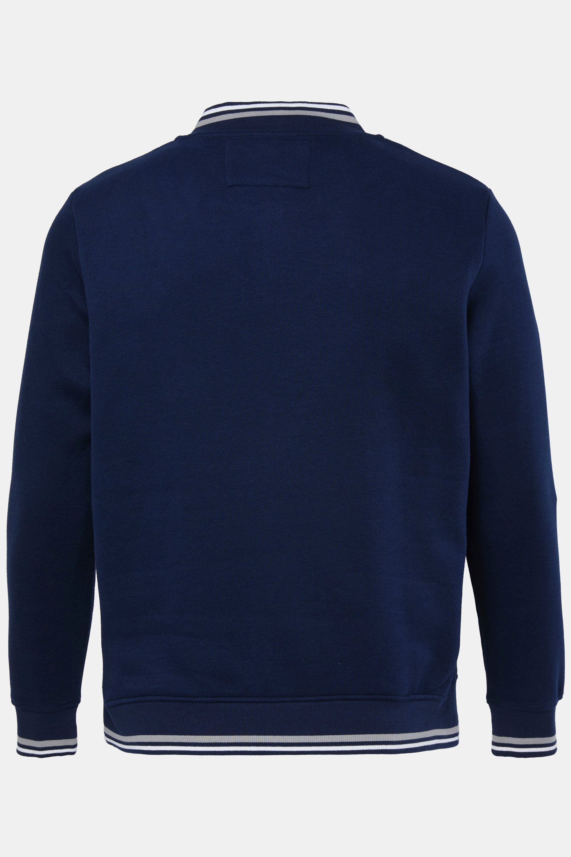 STHUGE Fleecejacke Collegejacke Sweat Knopfleiste Stickereien – Bild 4 von 4