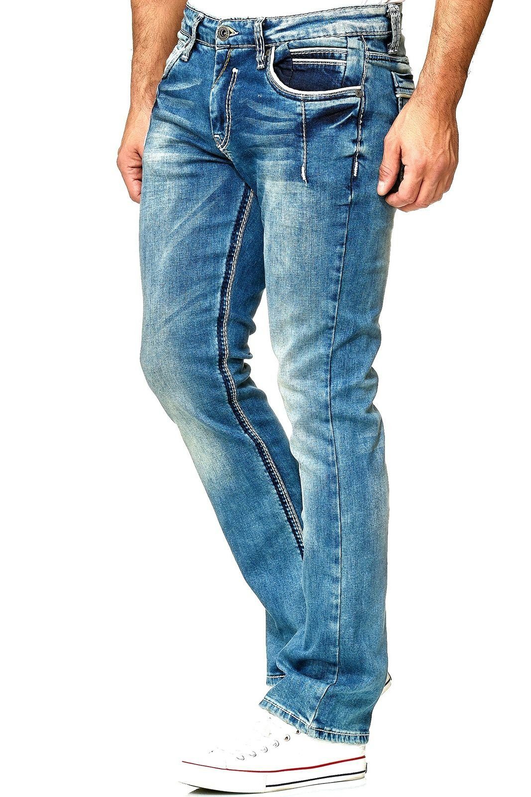 Neal im Regular-fit-Jeans Rusty Used-Look angesagten