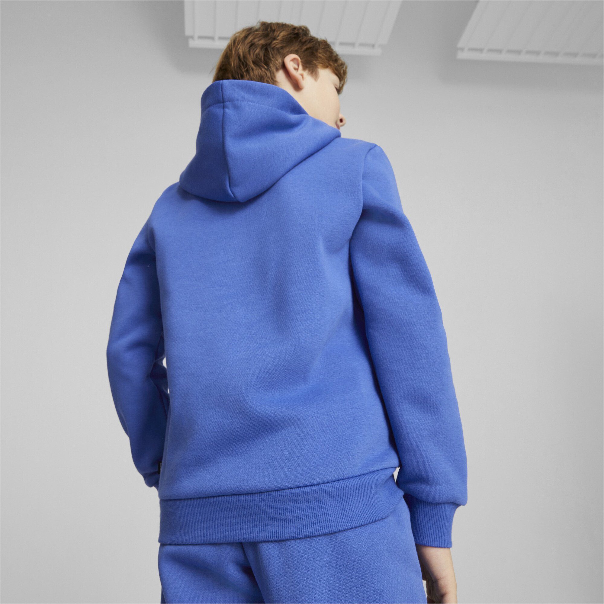 Jungen Blue Logo Sweatshirt Essentials+ Big PUMA Royal Two-Tone Hoodie Sapphire