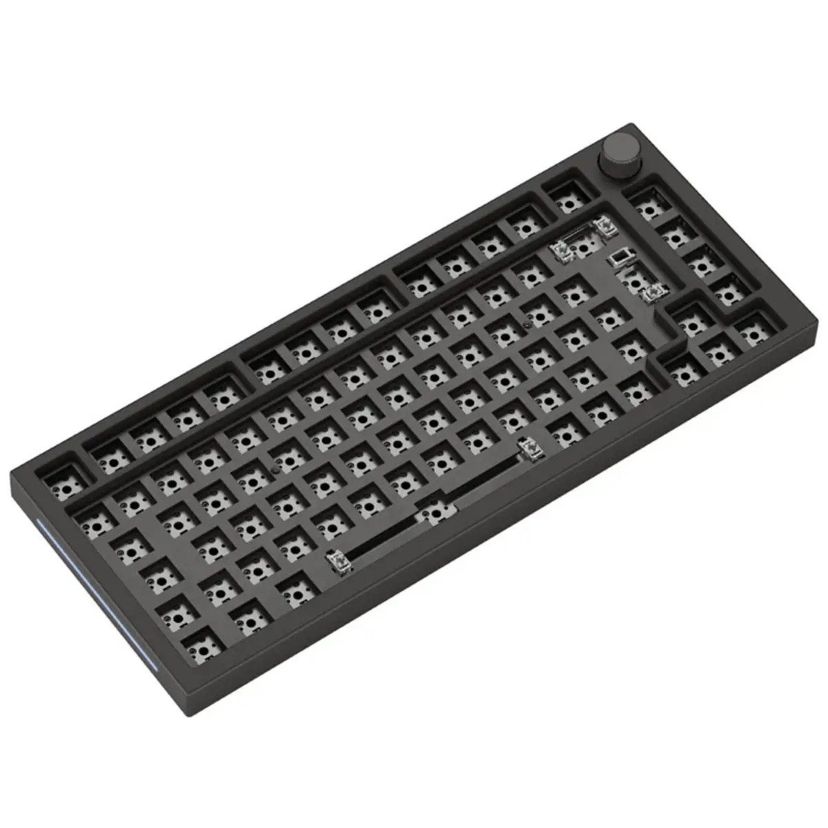 GLORIOUS Glorious GMMK Pro 75% Layout Barebone Tastatur, Black Slate schwarz Gaming-Tastatur (Anti-Ghosting, Switch wechselbar (Hot-Swap)