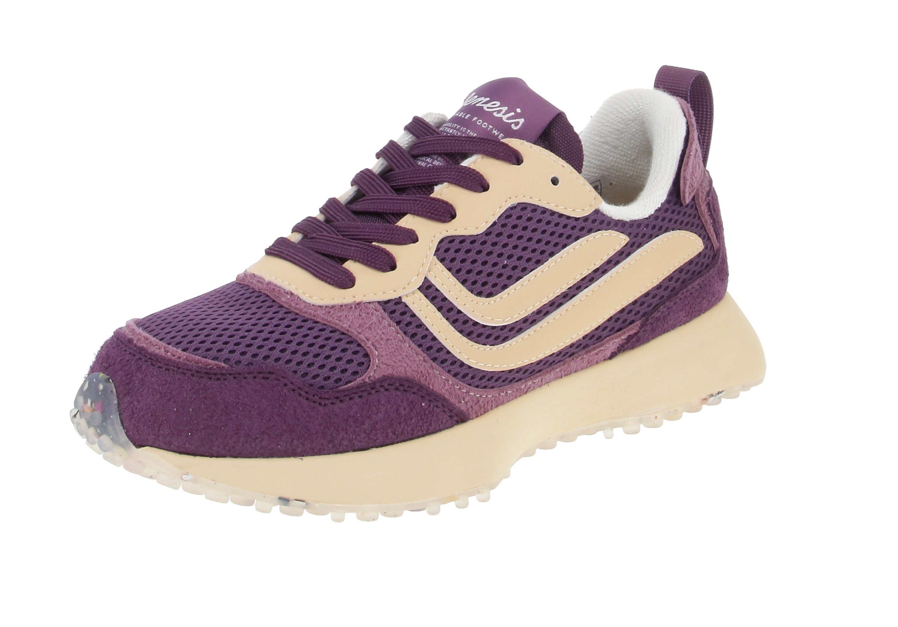 1005447 G-Marathon Multi Mesh Hairy Purple-Nude Sneaker
