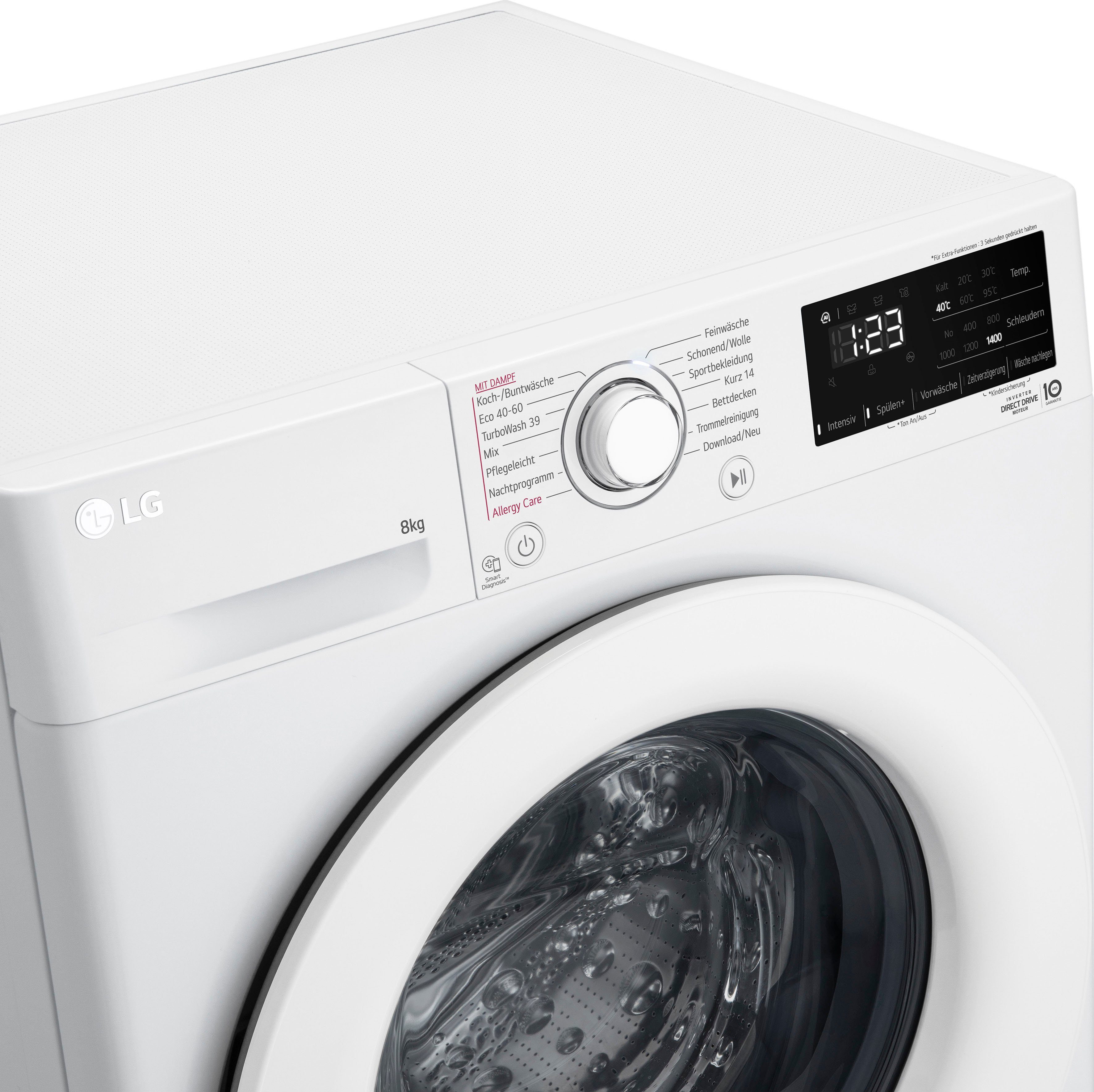 LG Waschmaschine 3 F4WV3183, 1400 U/min 8 kg