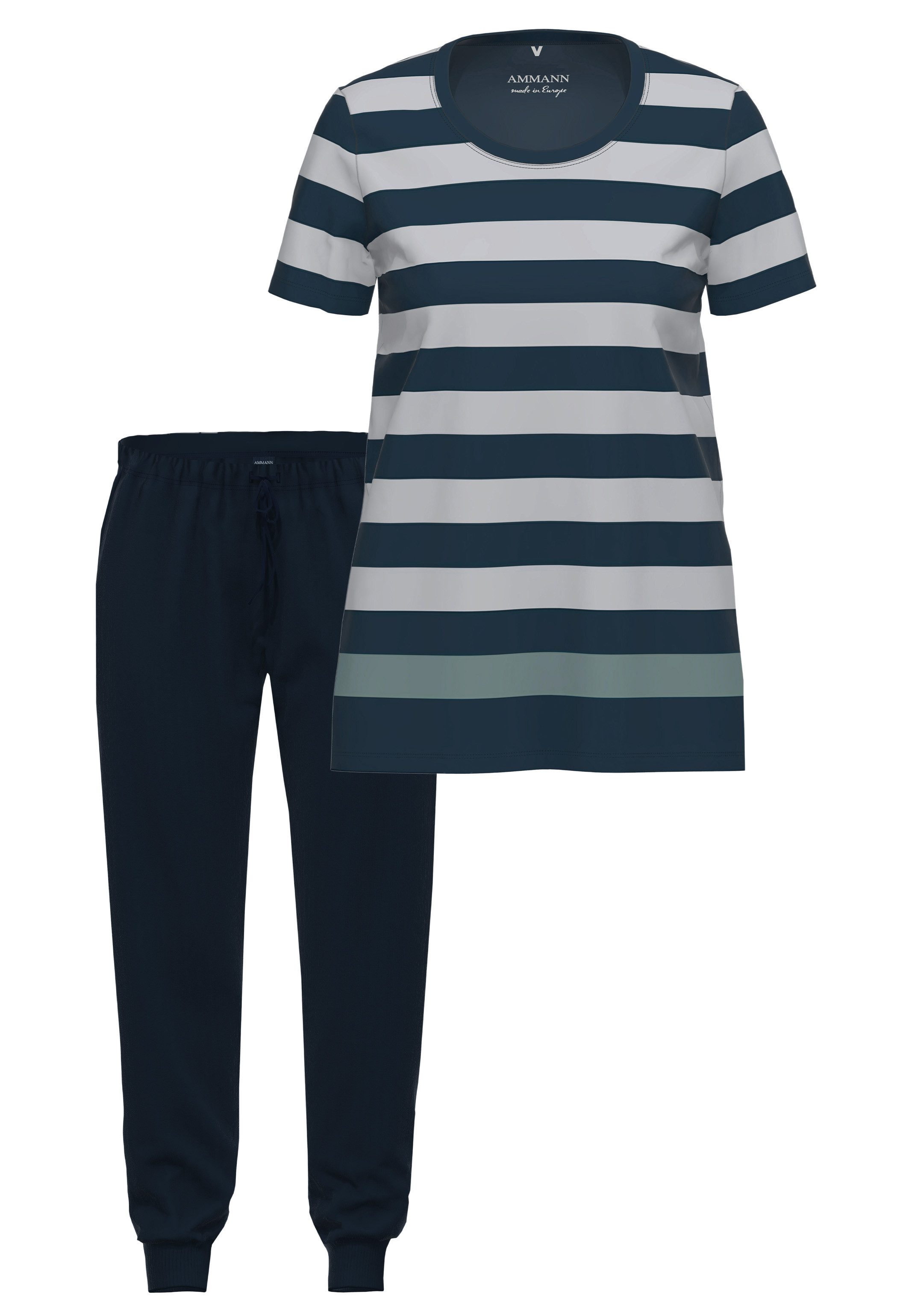 Ammann Pyjama Night & Home (Set, 2 tlg) Schlafanzug - Baumwolle - Atmungsaktiv