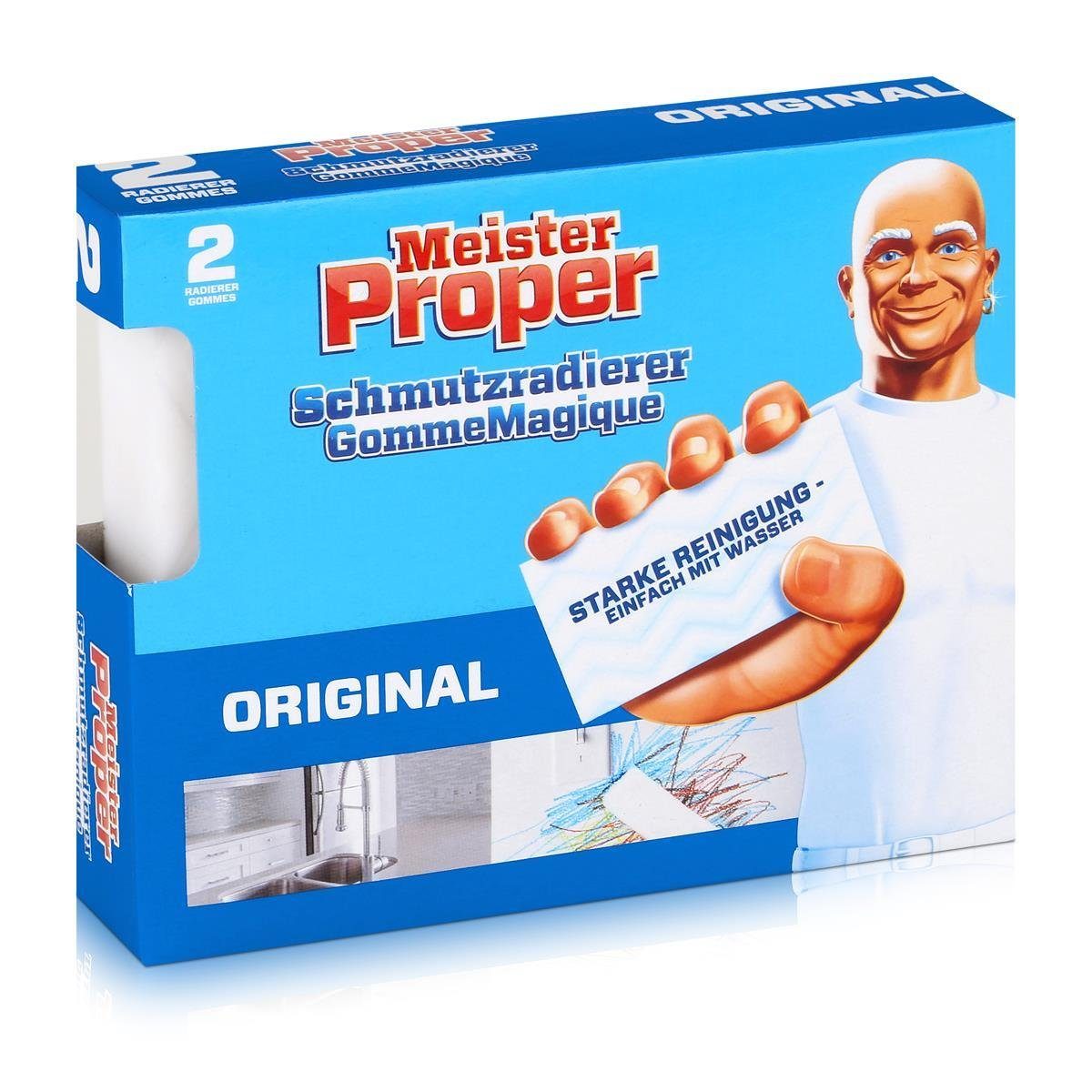 MEISTER PROPER Mr.Proper Express Schmutzradierer 2 Radierer/Paket Reinigungstücher