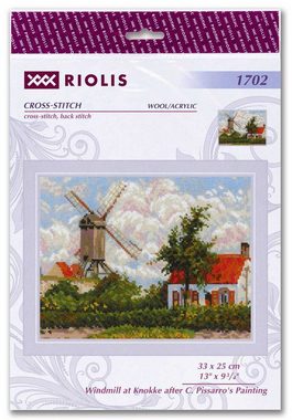 Riolis Kreativset Riolis Kreuzstich-Set "Windmühle in Knokke nach Pissarros", Zählmuster, (embroidery kit by Marussia)