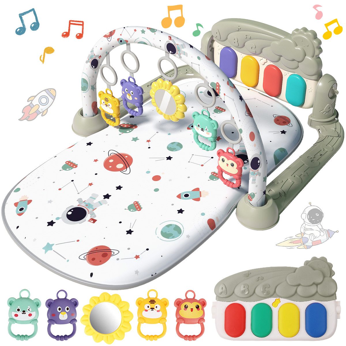 ZEUOPQ Spielbogen Krabbeldecke Spielmatte Baby Lernmatte günstig online kaufen