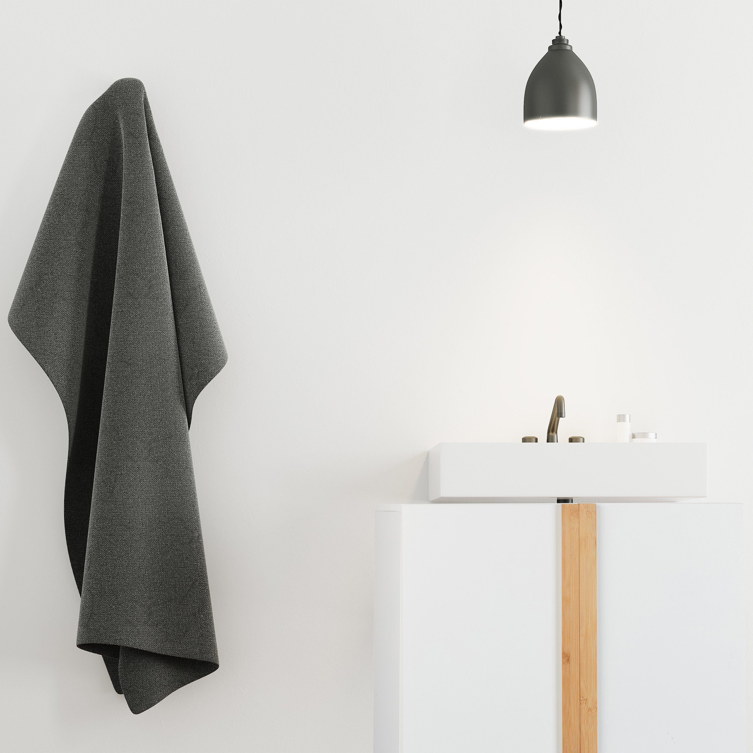 relaxdays Waschbeckenunterschrank Weiß