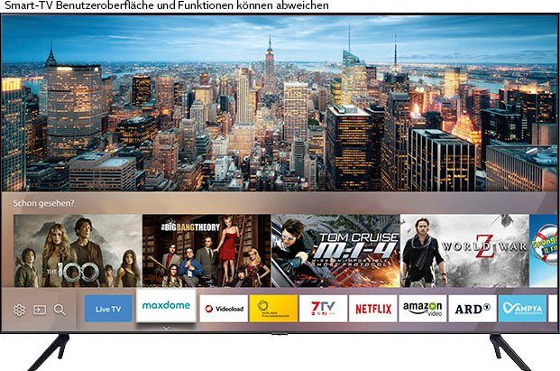 Samsung GU43AU7199U LED-Fernseher (108 4K,Q-Symphony,Contrast Zoll, HD, HDR,Crystal 4K Ultra Enhancer) Smart-TV, cm/43 Prozessor
