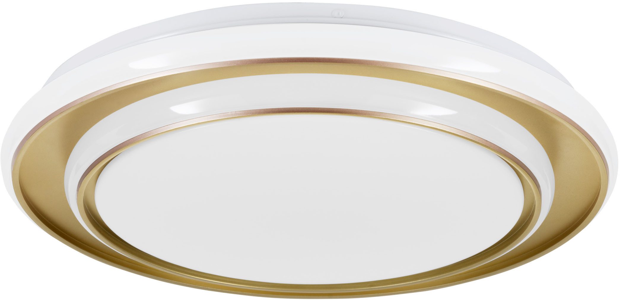 EGLO LED Deckenleuchte MOSCHETTA Deckenlampe - Stahl - LED - 24W - IP20, LED fest integriert, Kaltweiß, Neutralweiß, Warmweiß, Wohzimmerlampe, Esszimmerlampe, Flur, Schlafzimmer, H7 x Ø40 cm