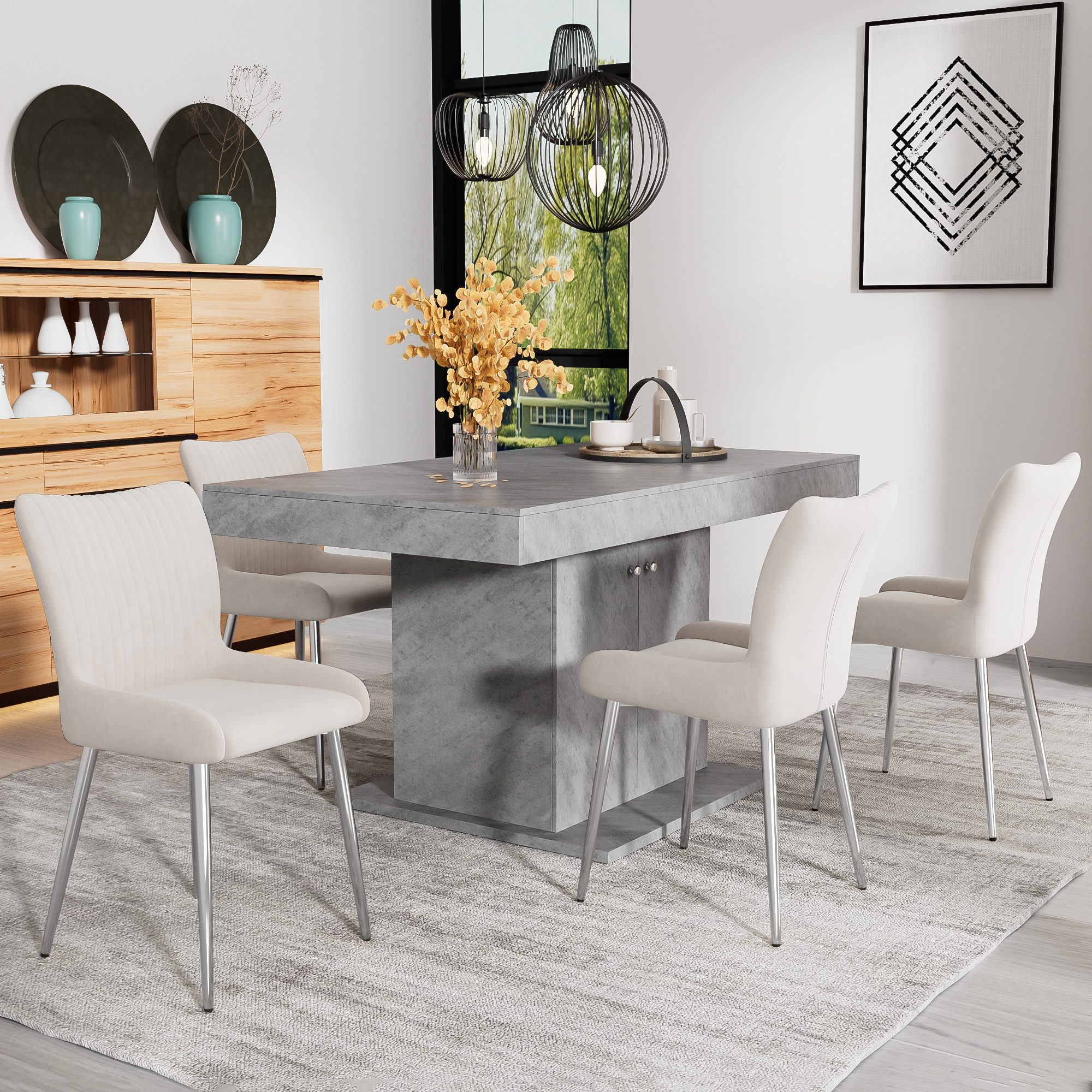 HAUSS SPOLE Esszimmerstuhl Polsterstuhl Relaxsessel mit günstig online kaufen