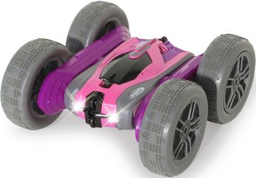 Jamara RC-Auto SpinX Stuntcar 2,4GHz, lila-rosa, mit zuschaltbarem LED-Licht