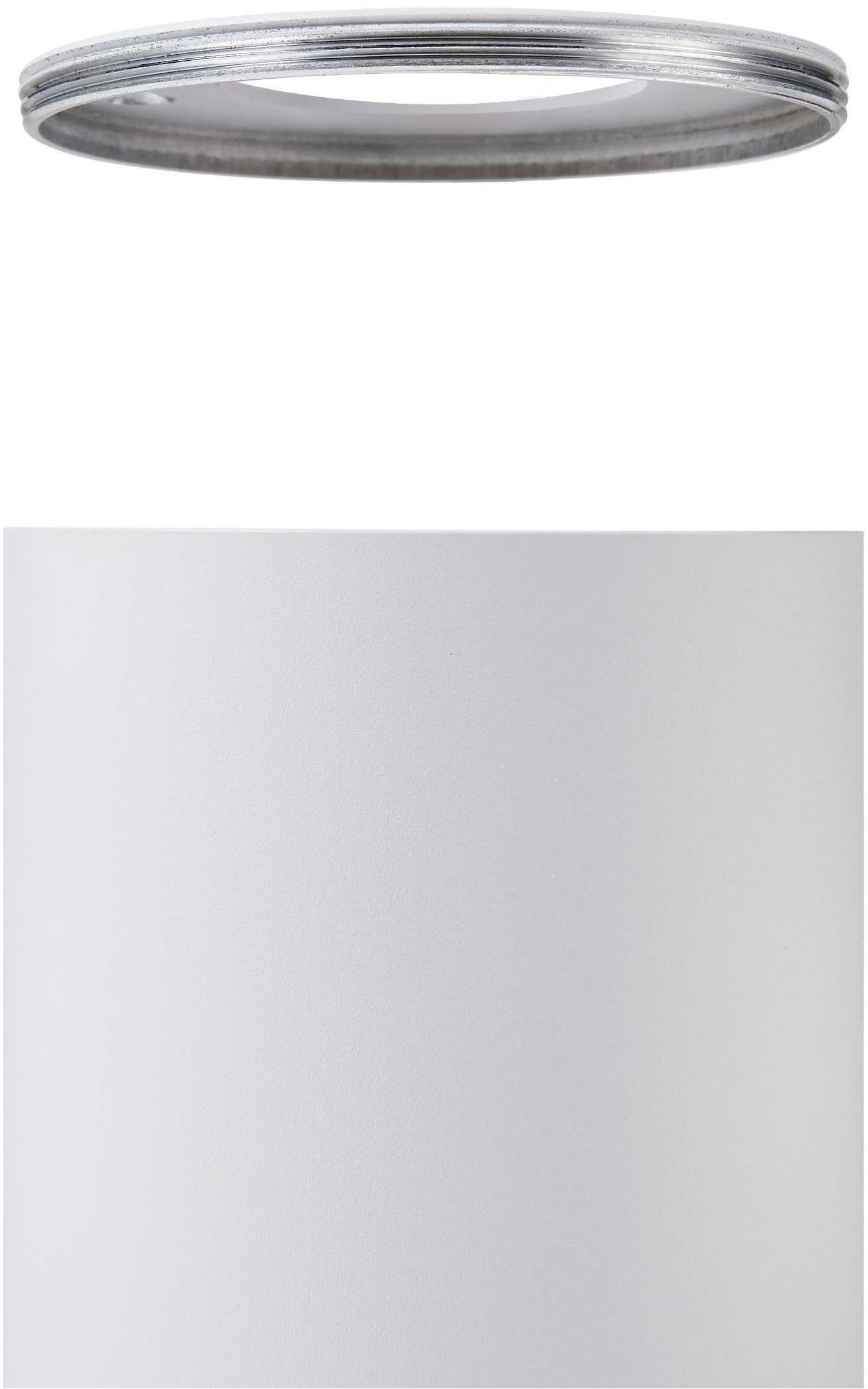 EGLO Aufbauleuchte Carosso-Z Deckenlampe, ZigBee, App und Sprachsteuerung, dimmbar, Metal, CCT - über Fernbedienung, Dimmer, Dimmfunktion, Farbsteuerung, Farbwechsel, Memoryfunktion, RGB, Smart Home, Weckerfunktion, dimmbar über Fernbedienung, mehrere Helligkeitsstufen, LED fest integriert, Aufbauleuchte - H12 x Ø8 cm - weiß - 1X4,9W inkl.