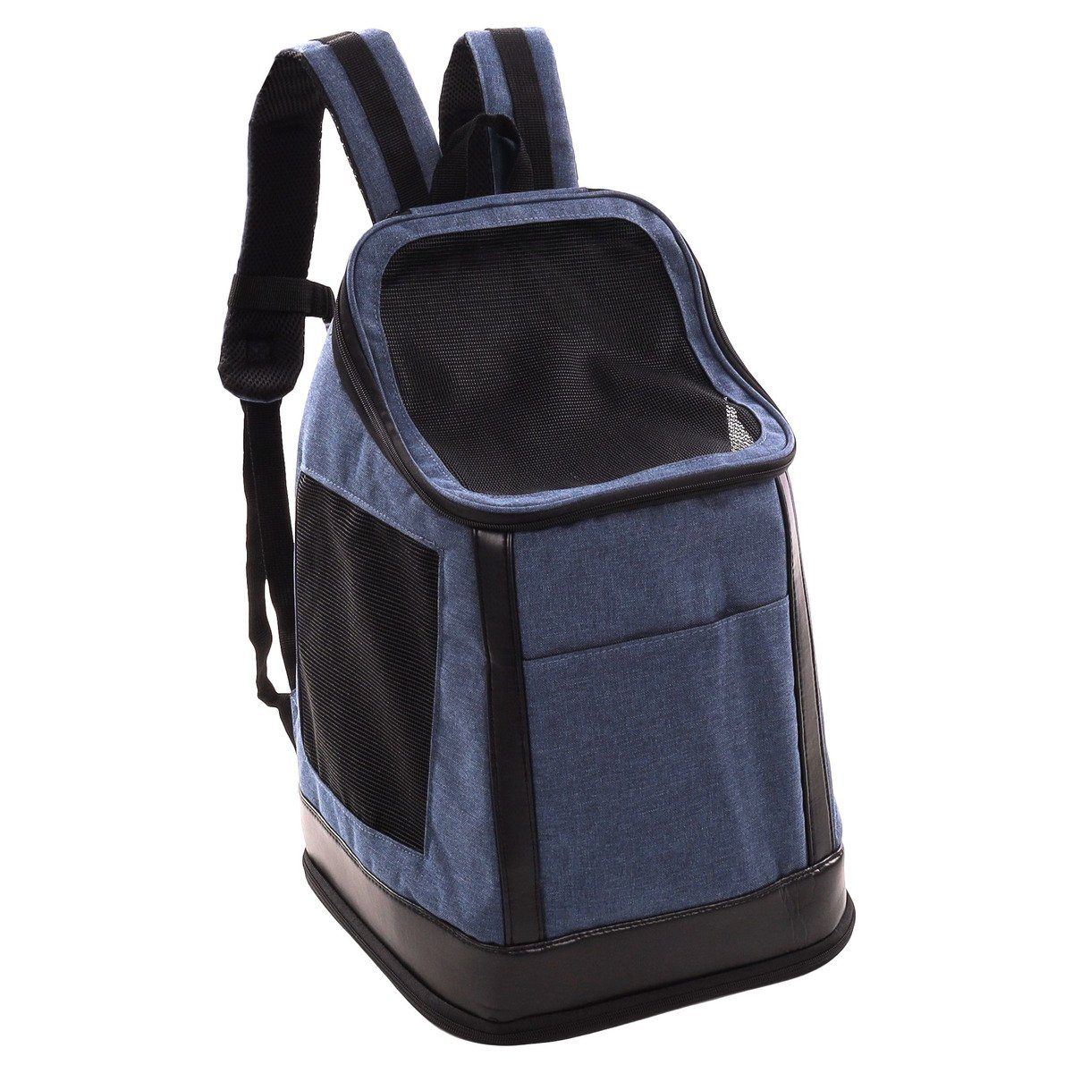 Flamingo Tiertransporttasche Rucksack Nestor blau