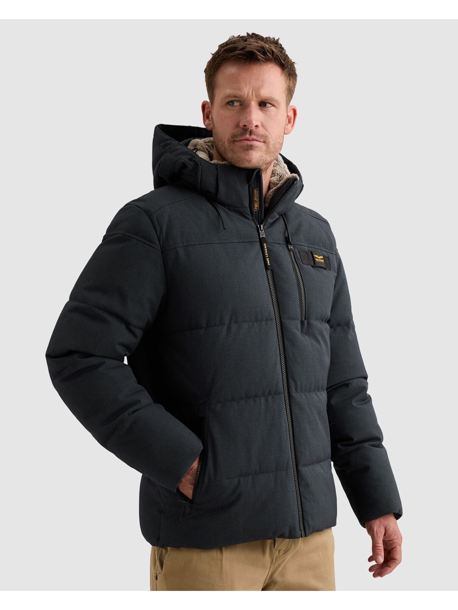 PME LEGEND Steppjacke Taschen mit Reißverschluss