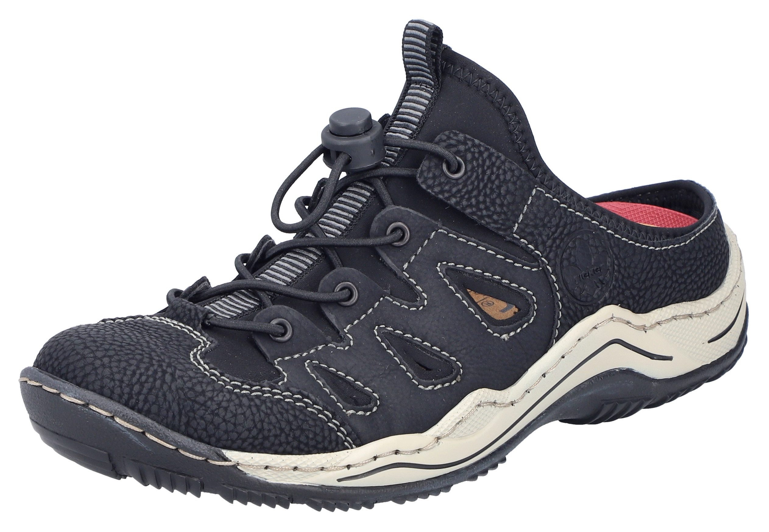 Rieker Clog, Sabot, Schlupfschuh, Schlappen in schmaler Form