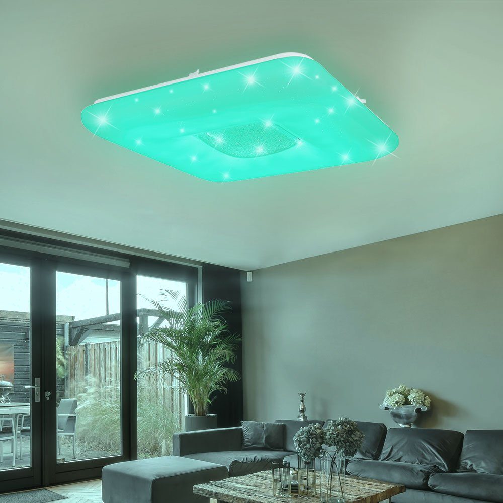 Smarte fest verbaut, Leuchte Kristall Home Tageslichtweiß, Farbwechsel, LED-Leuchte, Globo Neutralweiß, RGB Smart Kaltweiß, Sternen Warmweiß, Decken Effekt LED LED-Leuchtmittel