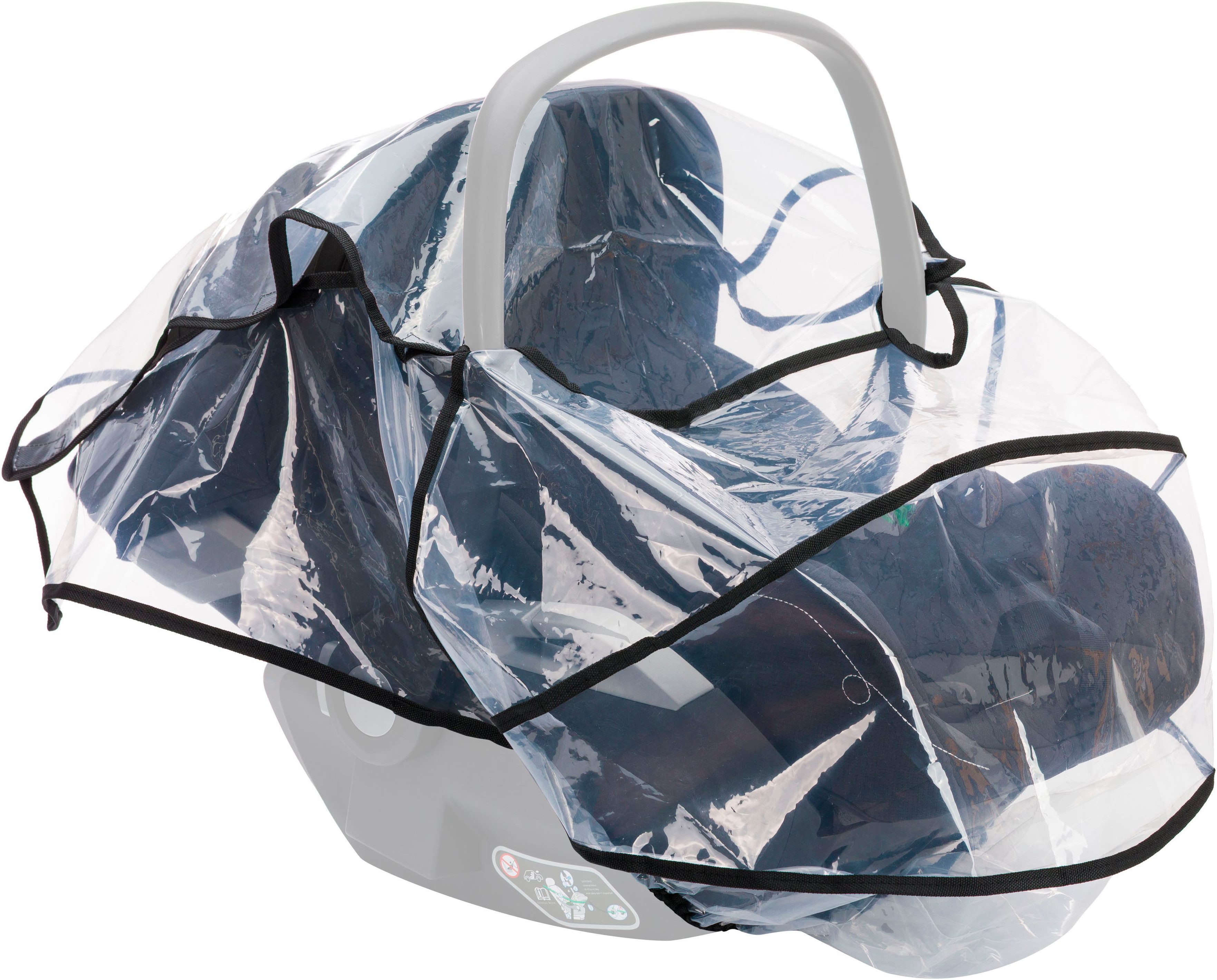 Fillikid Kinderwagen-Regenschutzhülle Regenschutz für Babyschale, Gruppe 0