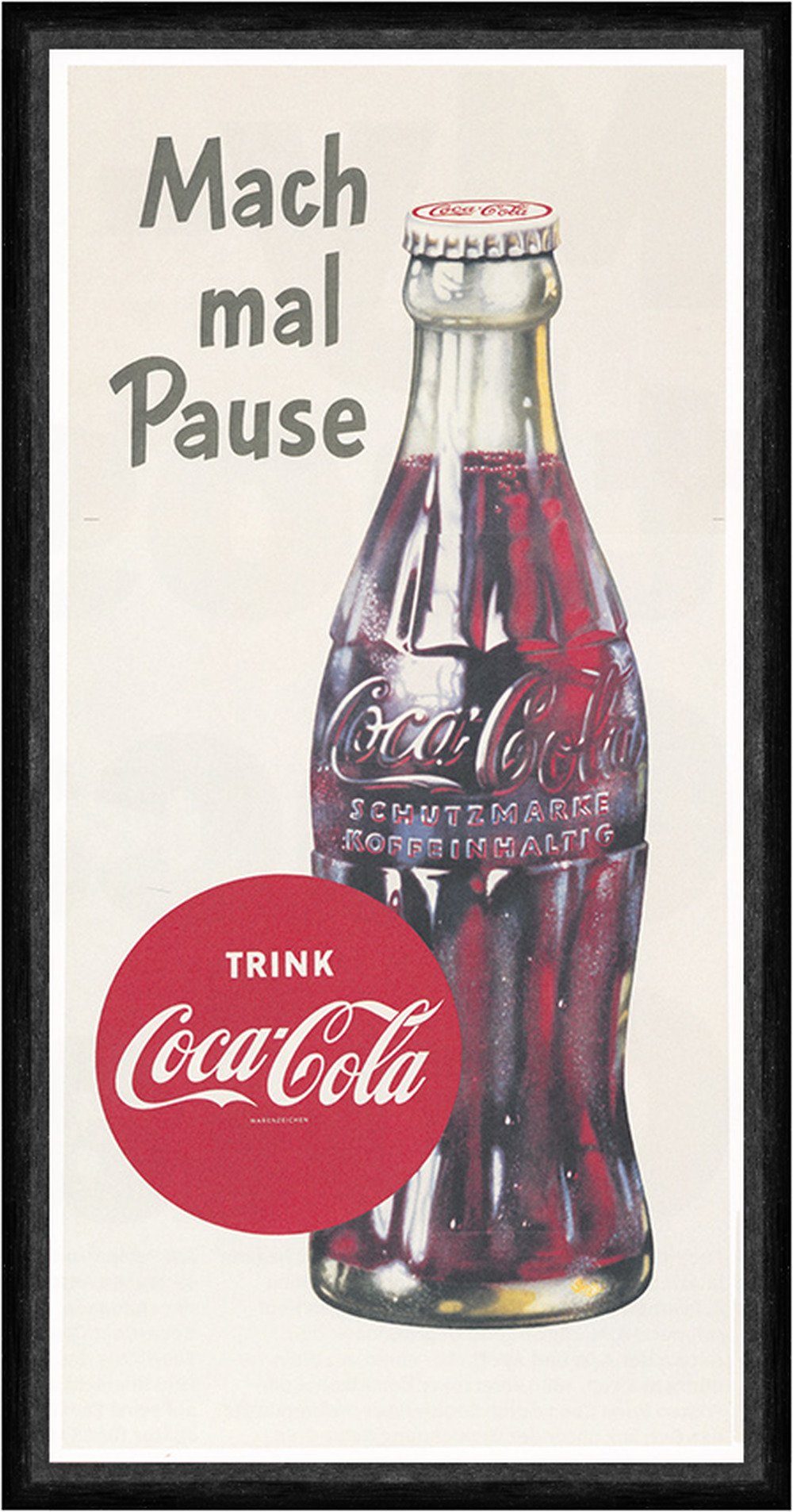 Kunstdruck Mach mal Pause Coca Cola Getränk Marke Werbung Plakat Faks ...