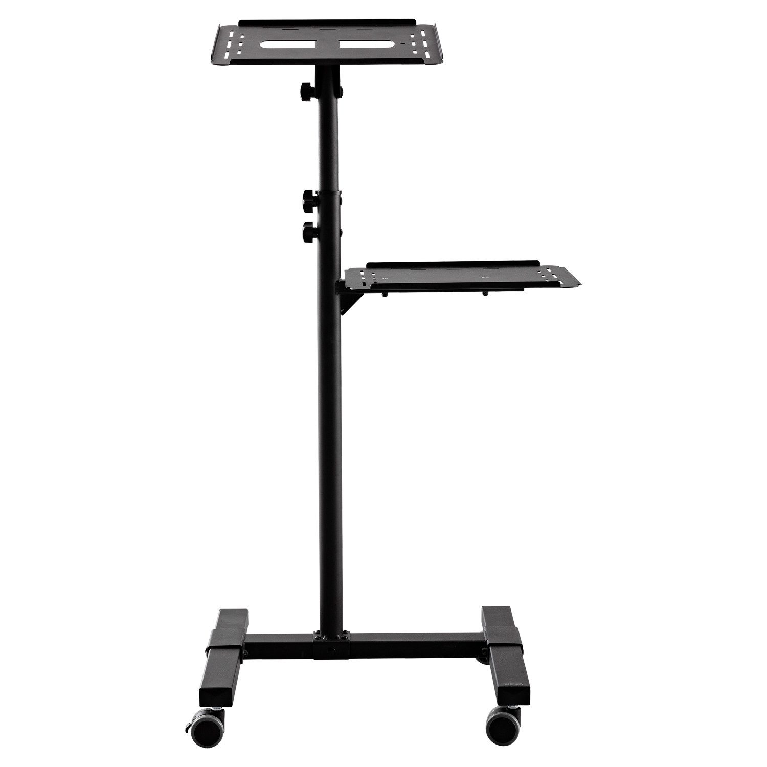 Celexon Beamer-Wandhalterung Projektionstisch PT3020, (höhenverstellbar, rollbar, 2 Ablageflächen, Höhe 95 - 145 cm)