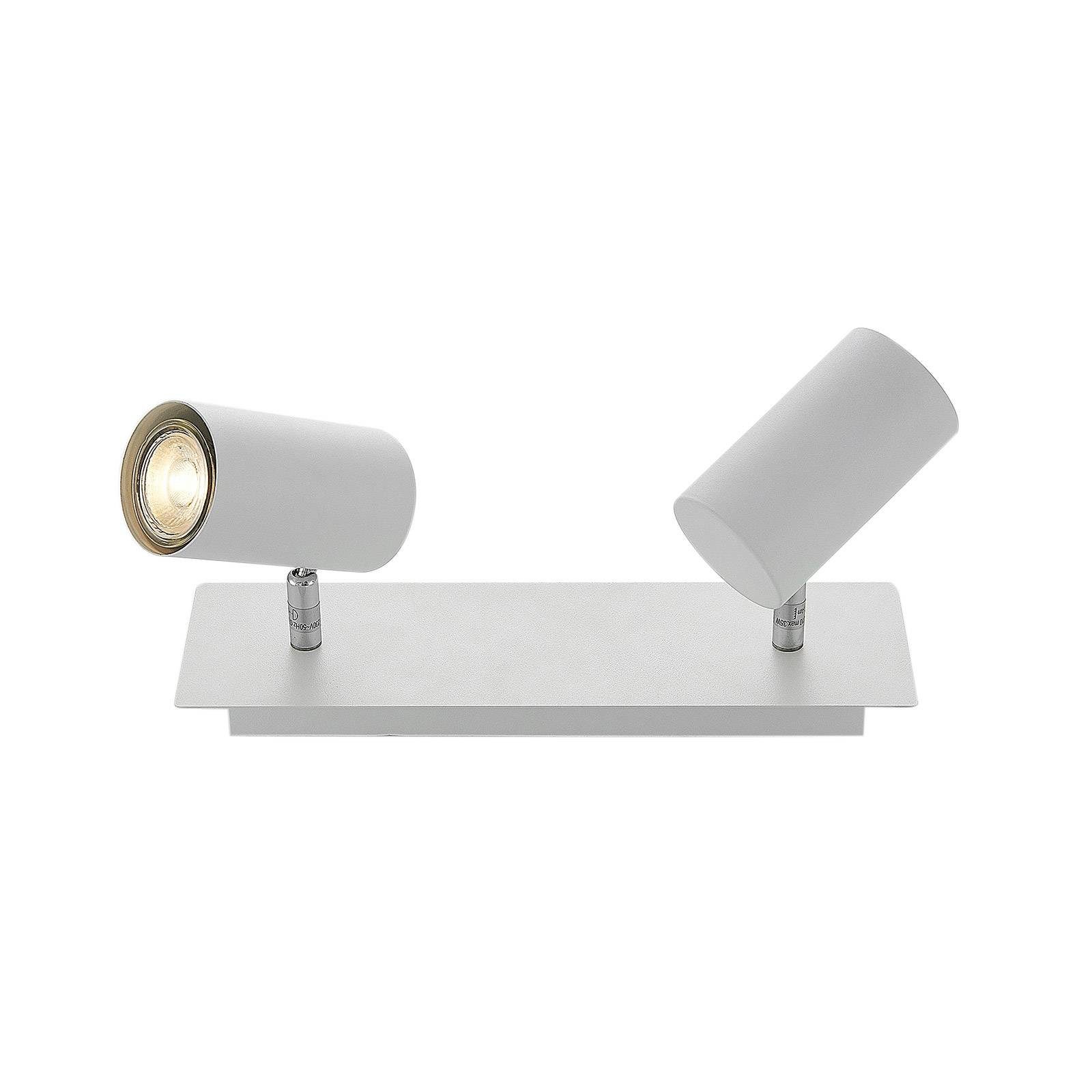 Lindby Deckenstrahler Joffrey, Metall, Weiß IP20, 2 x 10 W LED