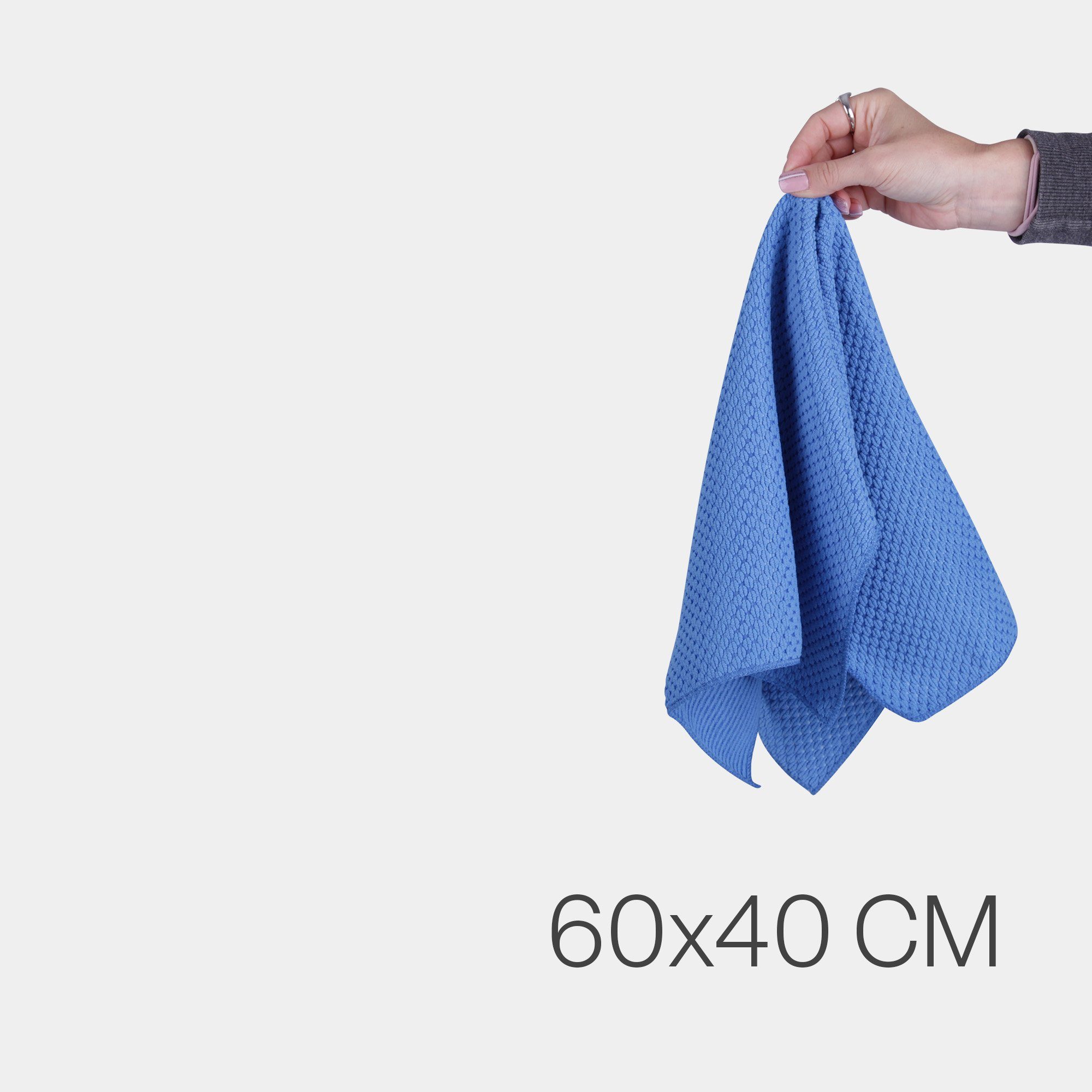 (Polyester, Blau Bestlivings 2-tlg., Microfasertuch - cm, Geschirrtücher Reinigungstuch 20336 40x60 Handtuch Qualität) hochwertig 300g/m² - Mikrofasertuch