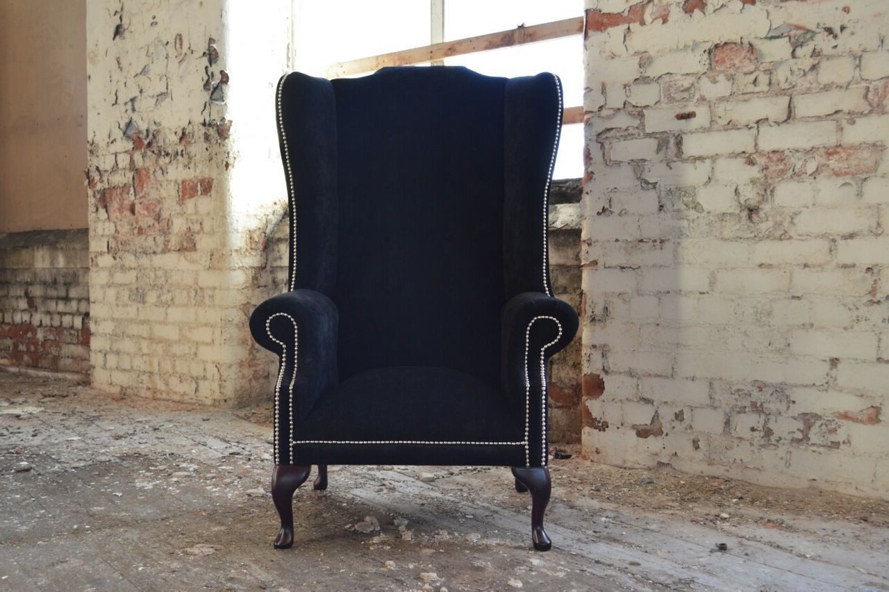 Xlmoebel Ohrensessel Relax Sessel 1 Sitzer Chesterfield Textil Samt Polster Sofa (1-St), Made in Europa