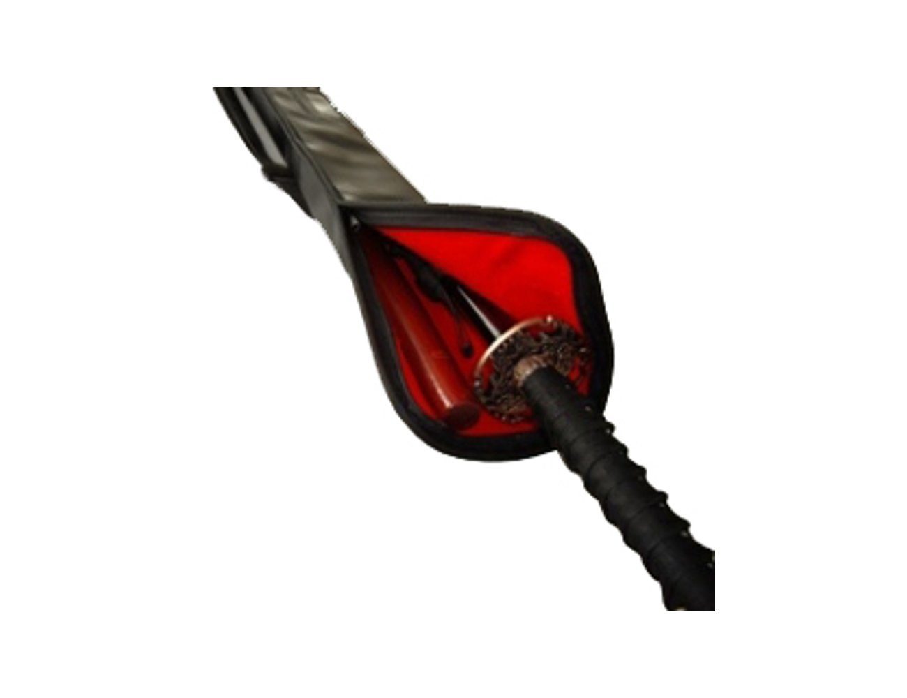 BAY-Sports Sporttasche Tasche für Bokken, Katana, Holzschwert, Samurai, Shinai Bokkentasche (gepolster mit Schultergurt), 110 cm, PVC, für 1 - 2 Bokken