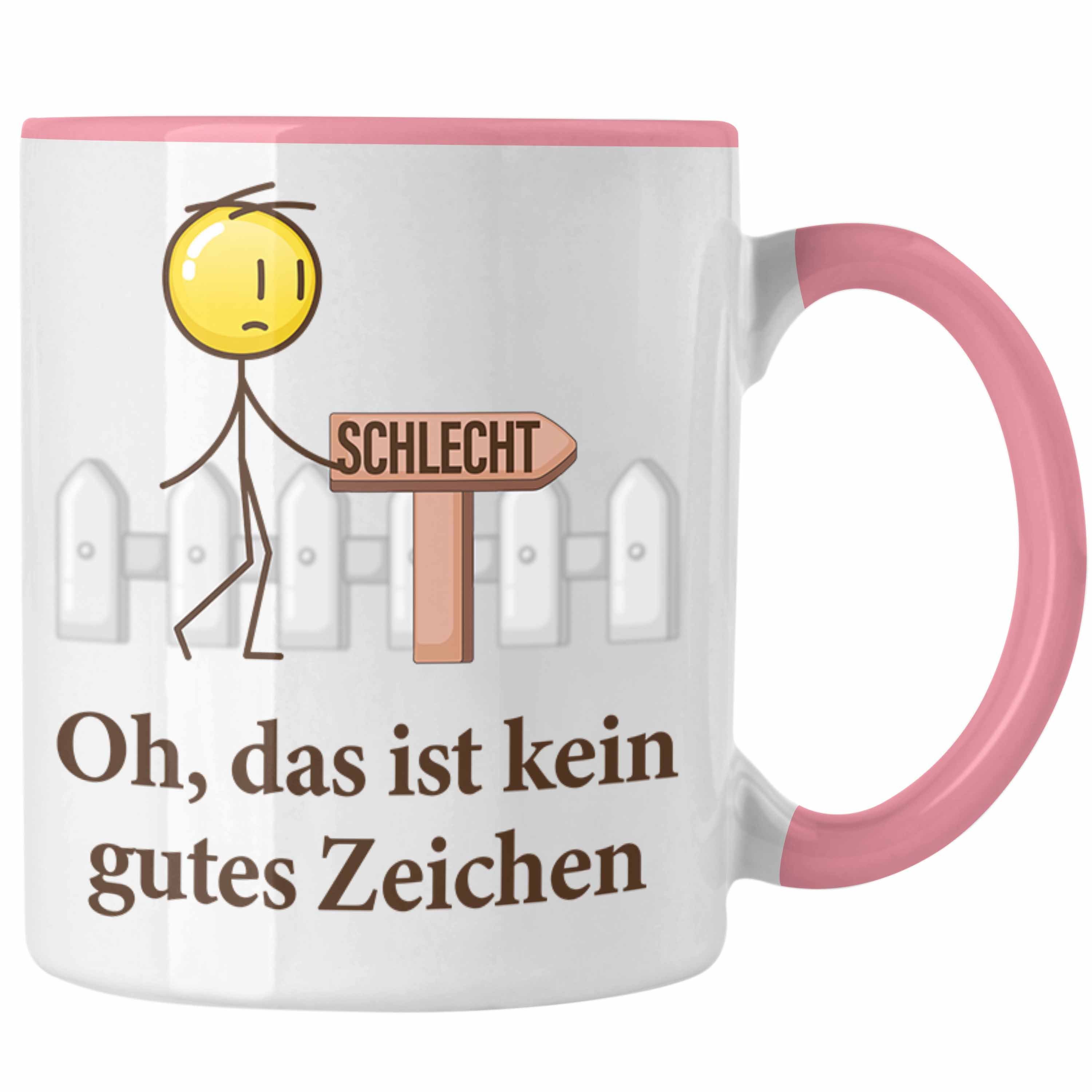 Trendation Tasse Witziger Spruch Kein Gutes Zeichen Männer Geschenkidee