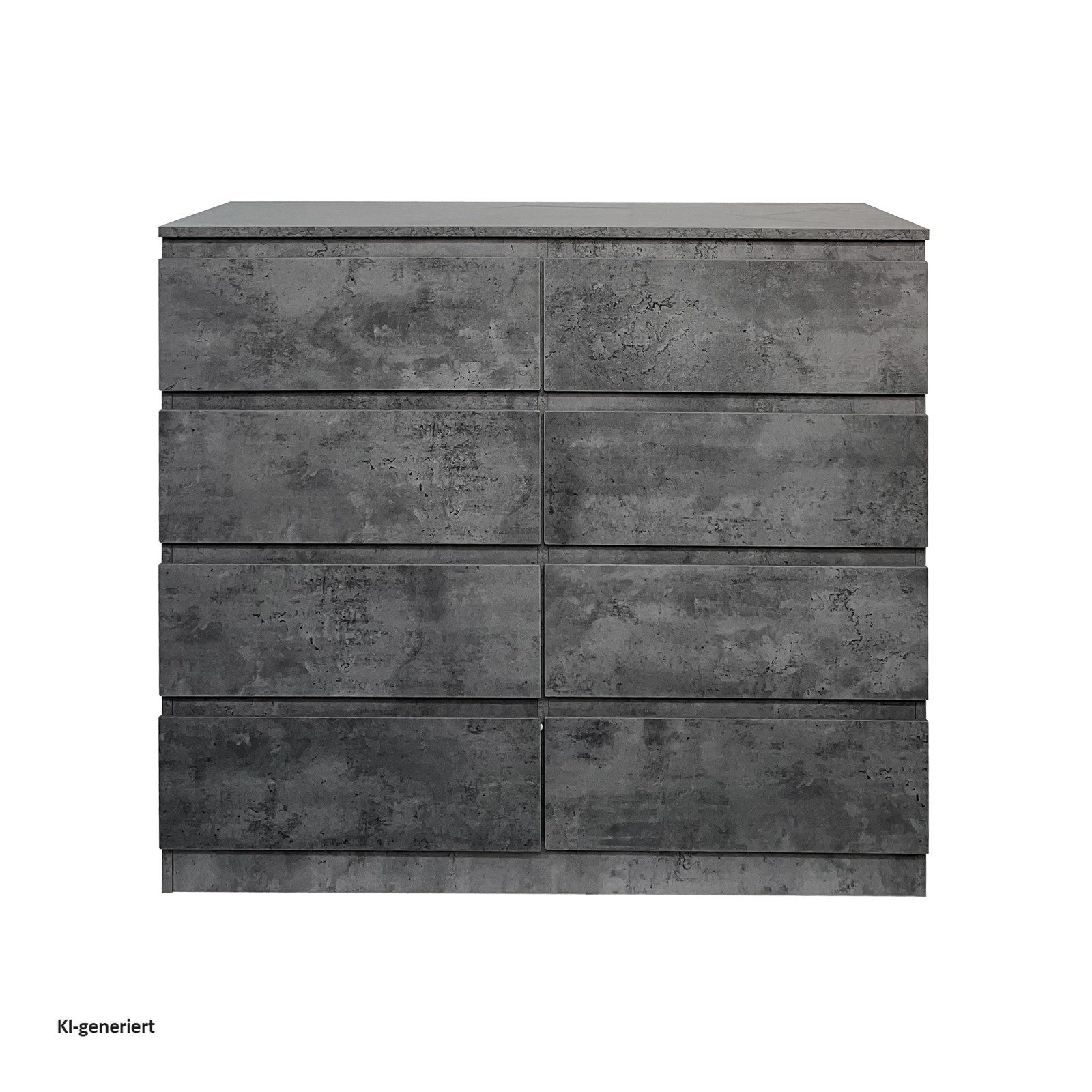 HTI-Living Kommode Kommode 8 grifflose Schubladen Thekla Beton (Stück, 1 St., 1 Kommode), Sideboard – Bild 3 von 4
